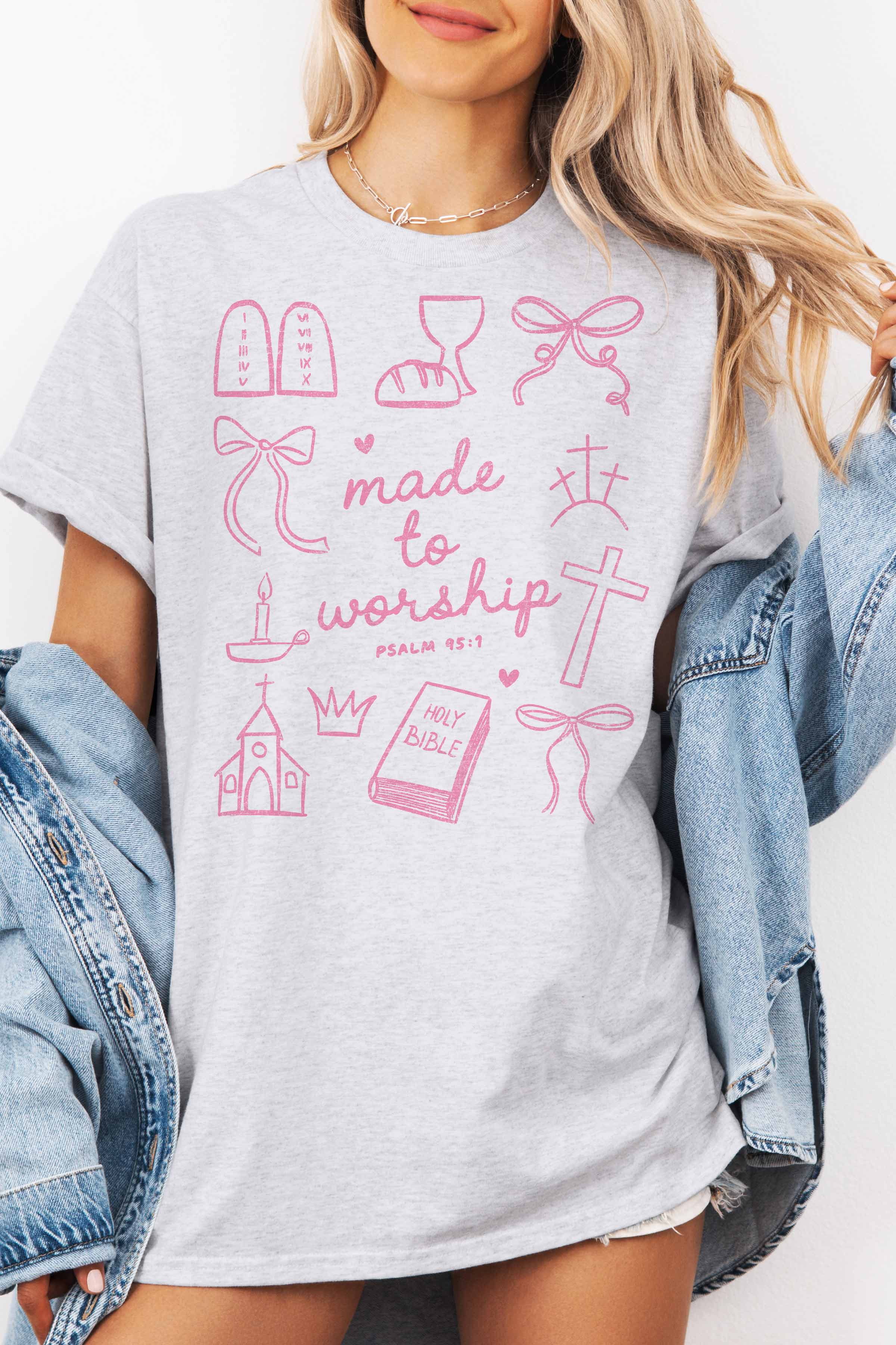 MADE TO WORSHIP OVERSIZED TEE