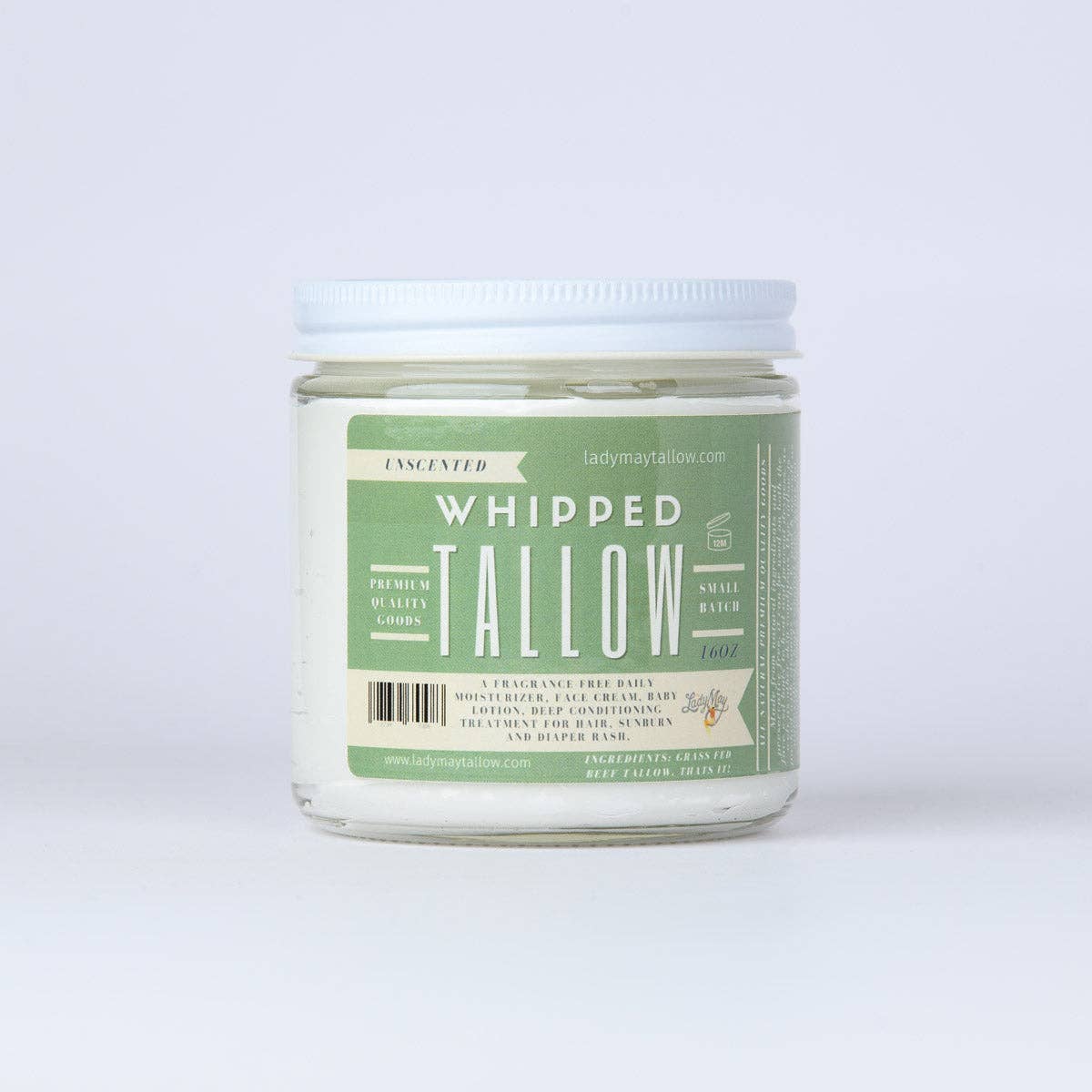 Unscented Whipped Tallow | 24oz