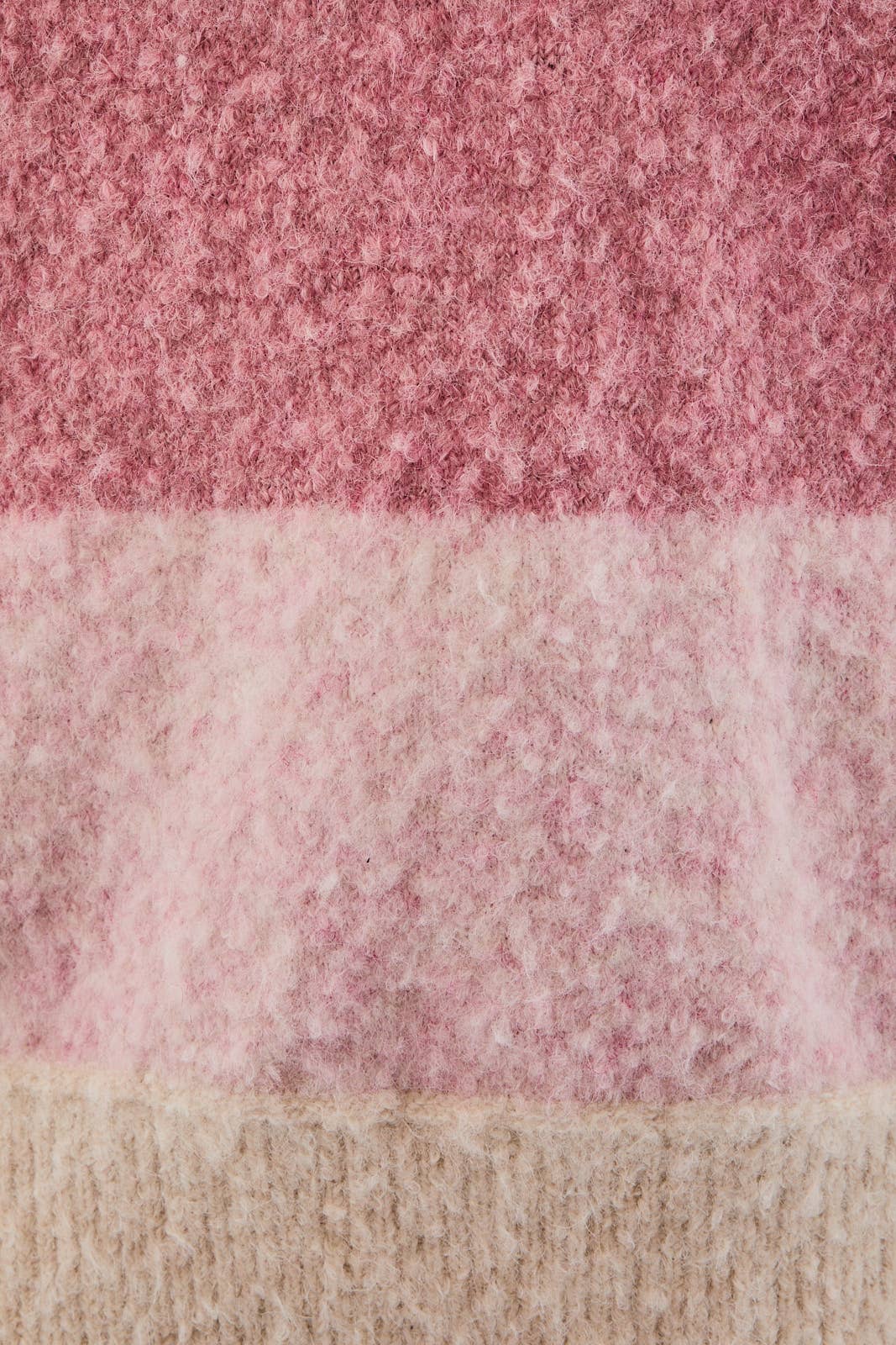 Pink Stripe Long Sleeve Knit Henley