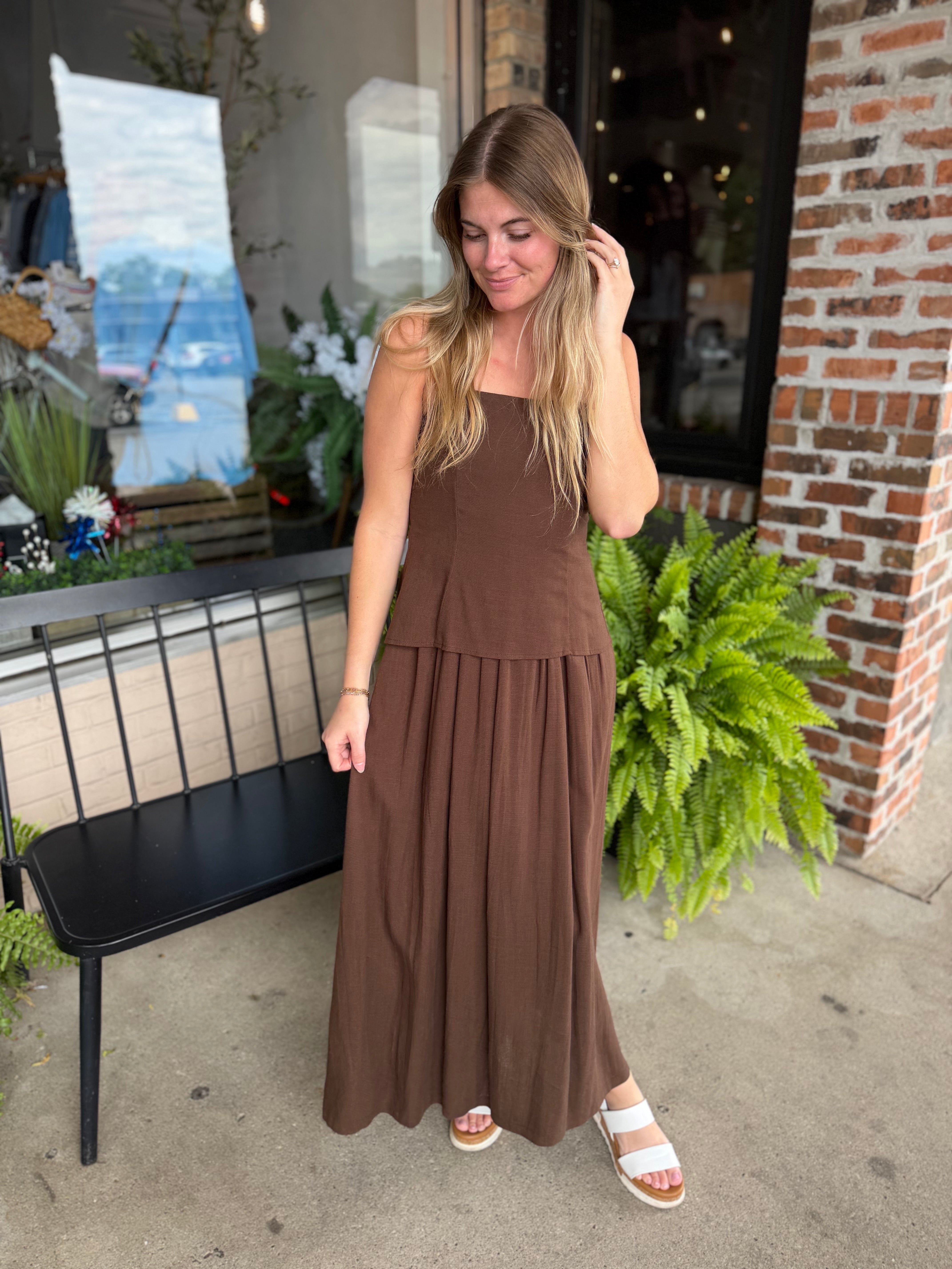 Brown Cami Dress