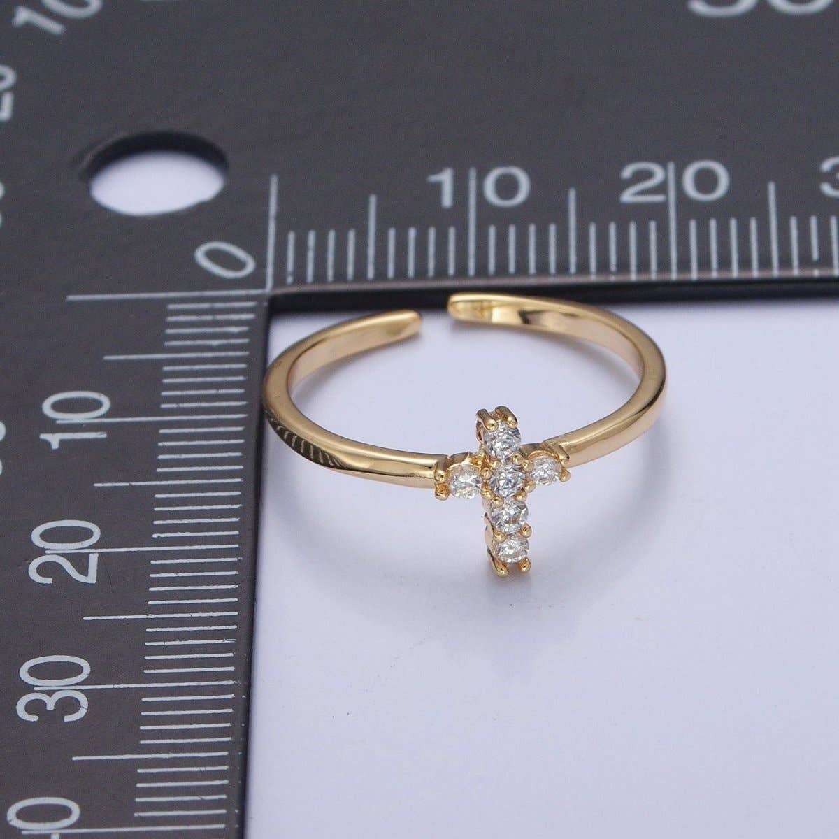 Gold Cross Ring