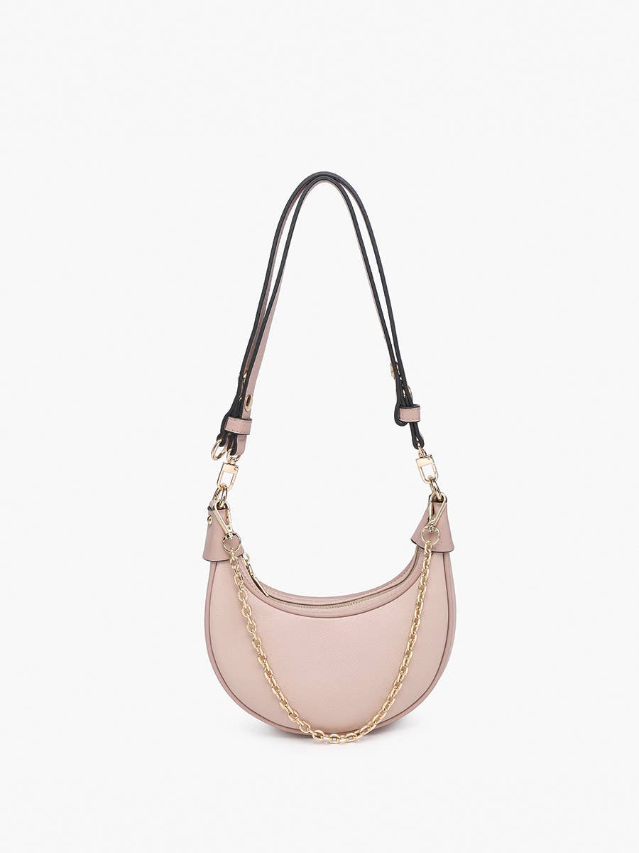 Mauve Moon Shoulder Bag w/ Chain