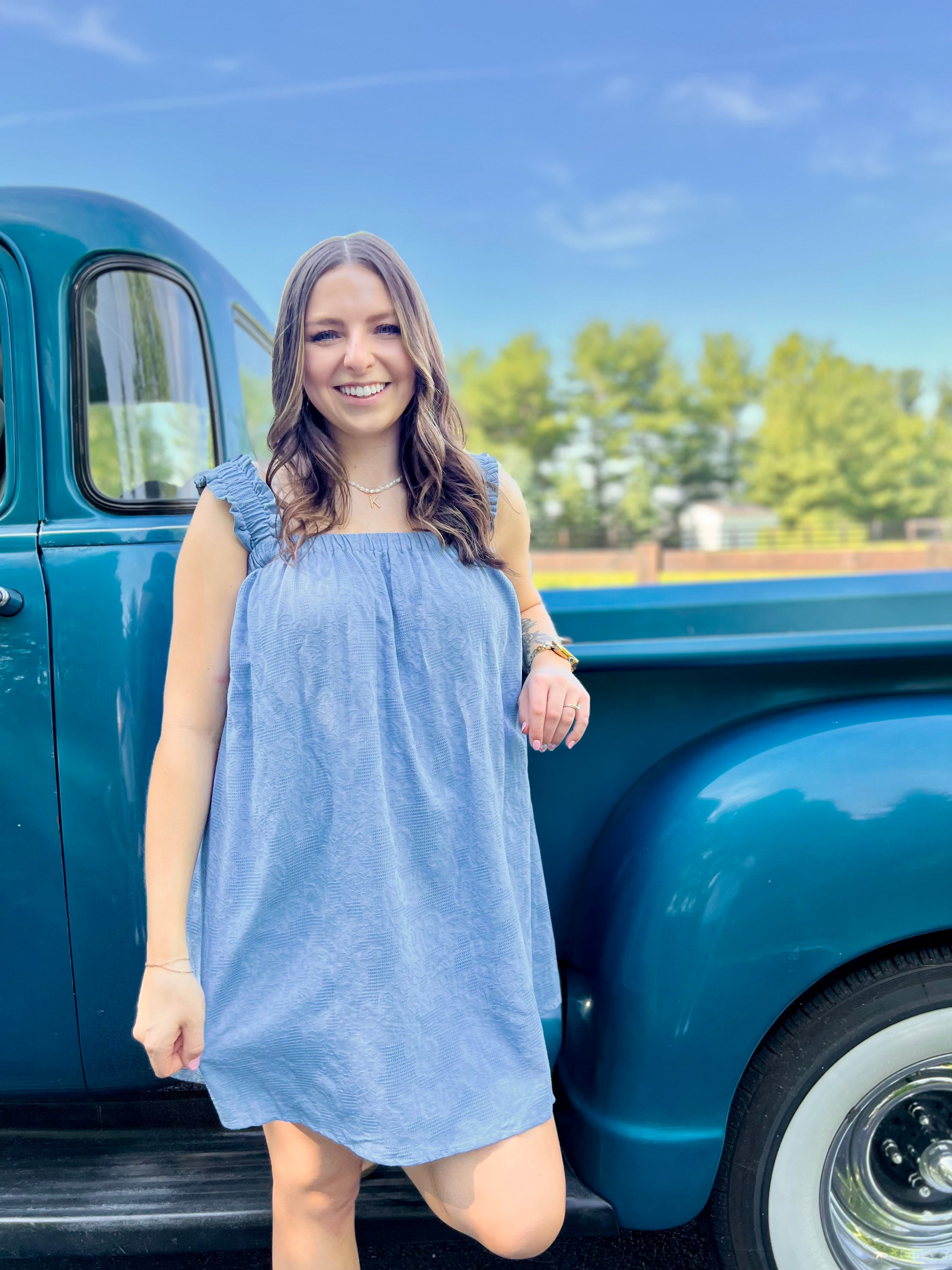 Periwinkle Sleeveless Mini Dress - FINAL SALE