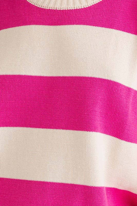 Pink Blocked Sweater - FINAL SALE