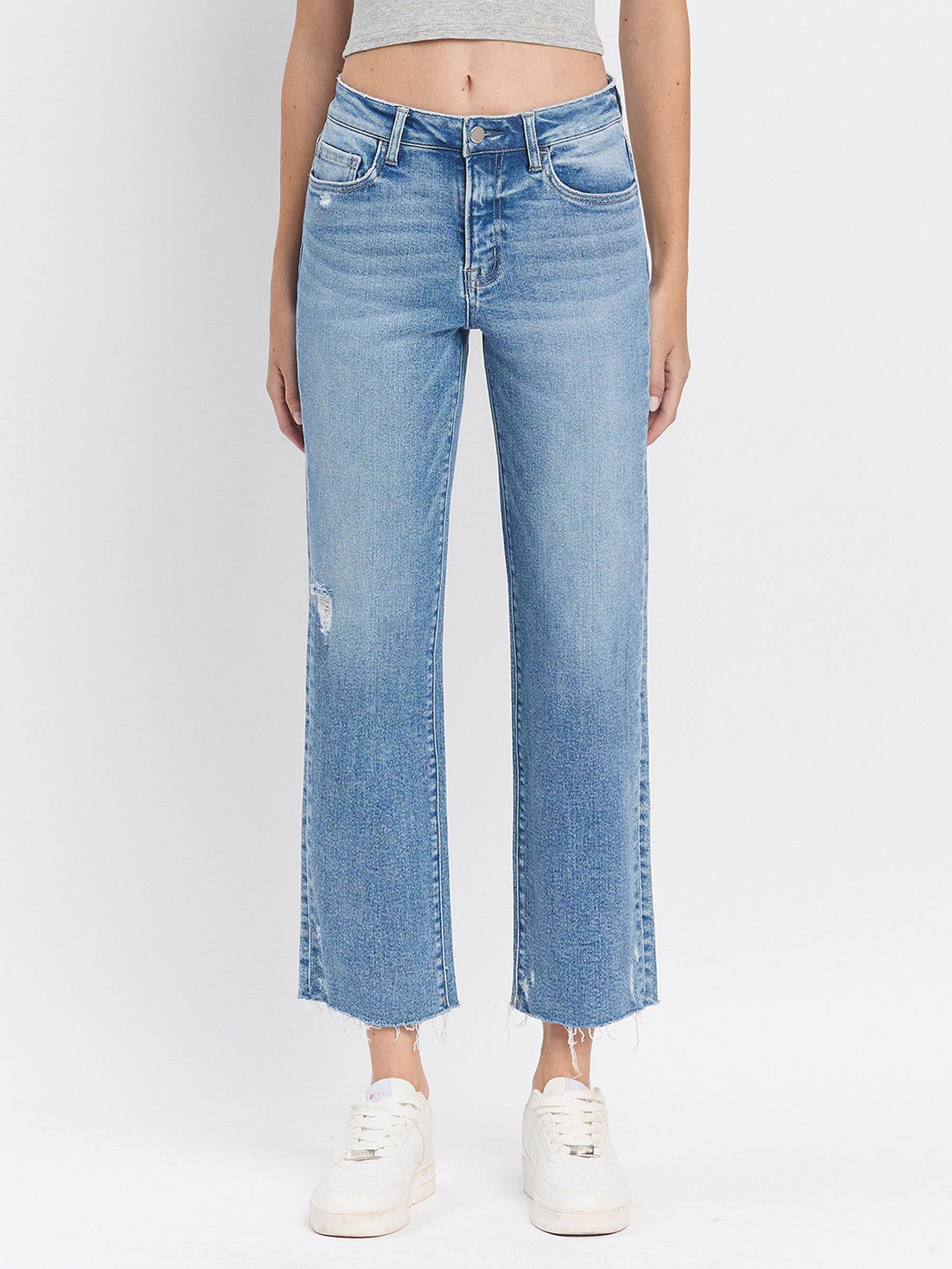 HIGH RISE ANKLE STRAIGHT