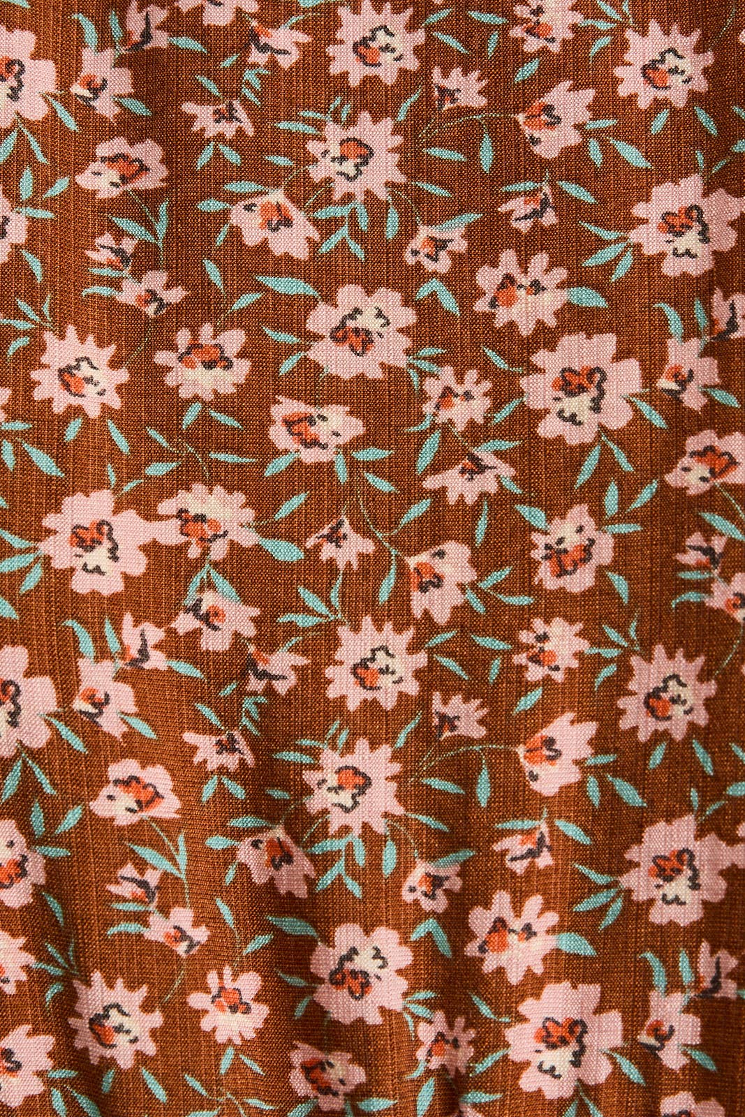 Mocha Ditsy Floral Dress