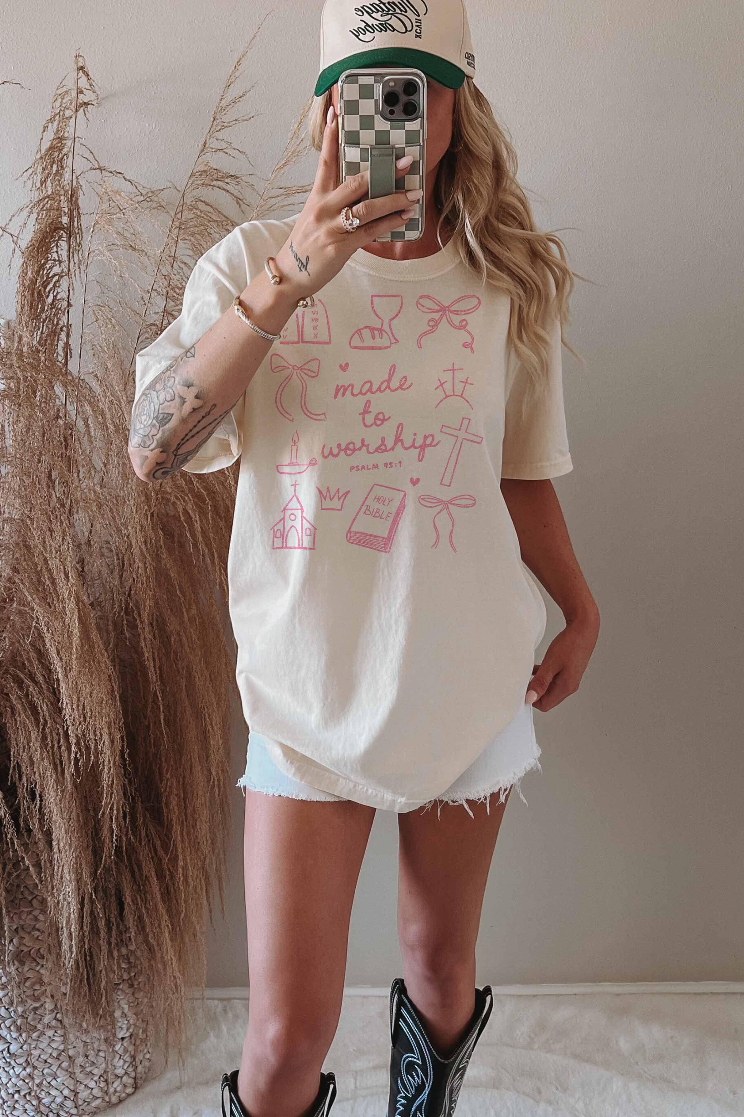 MADE TO WORSHIP OVERSIZED TEE