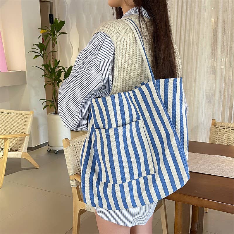Red Stripe Tote Bag