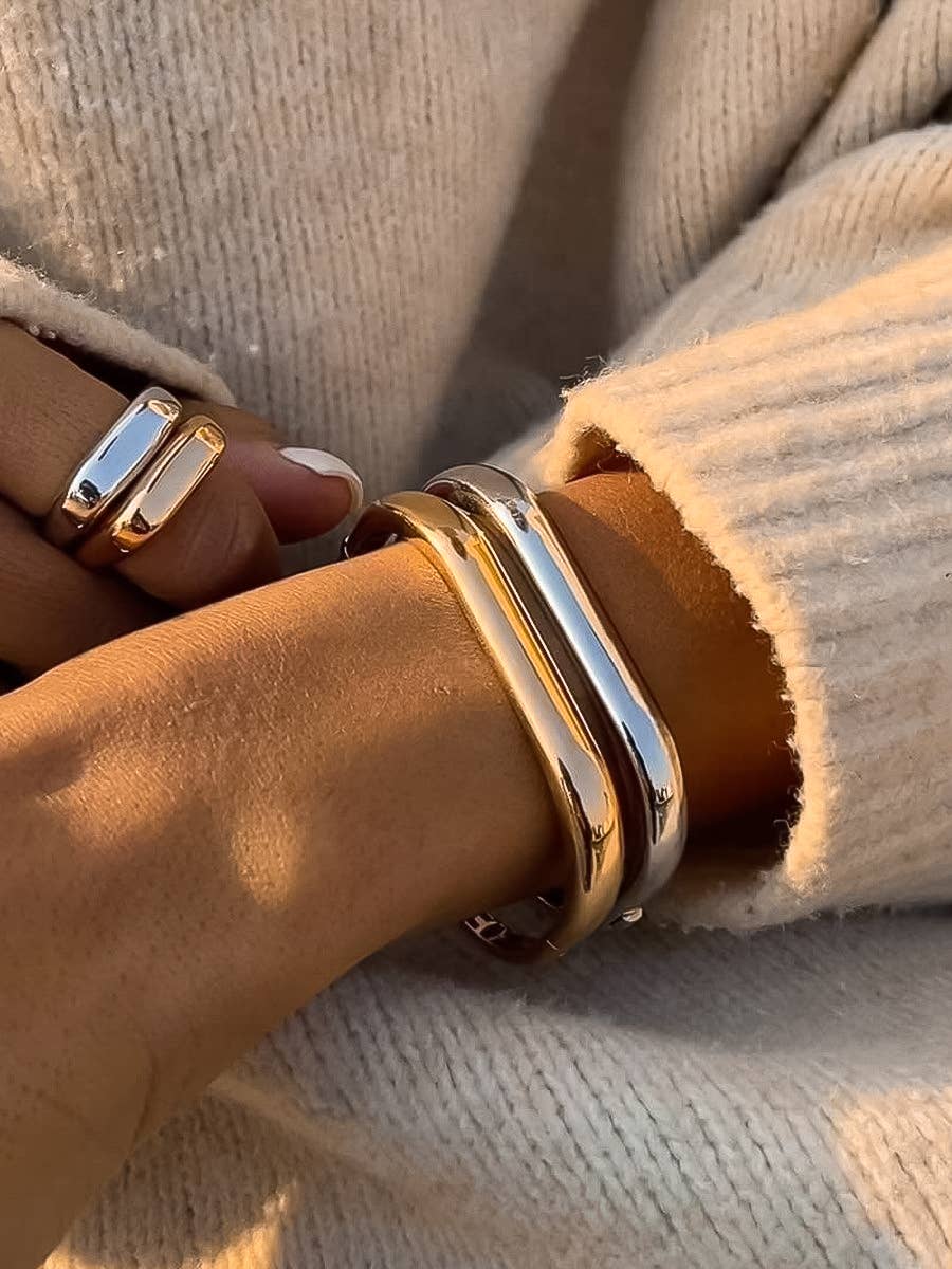 Gold Non-Tarnish Classic Bangle