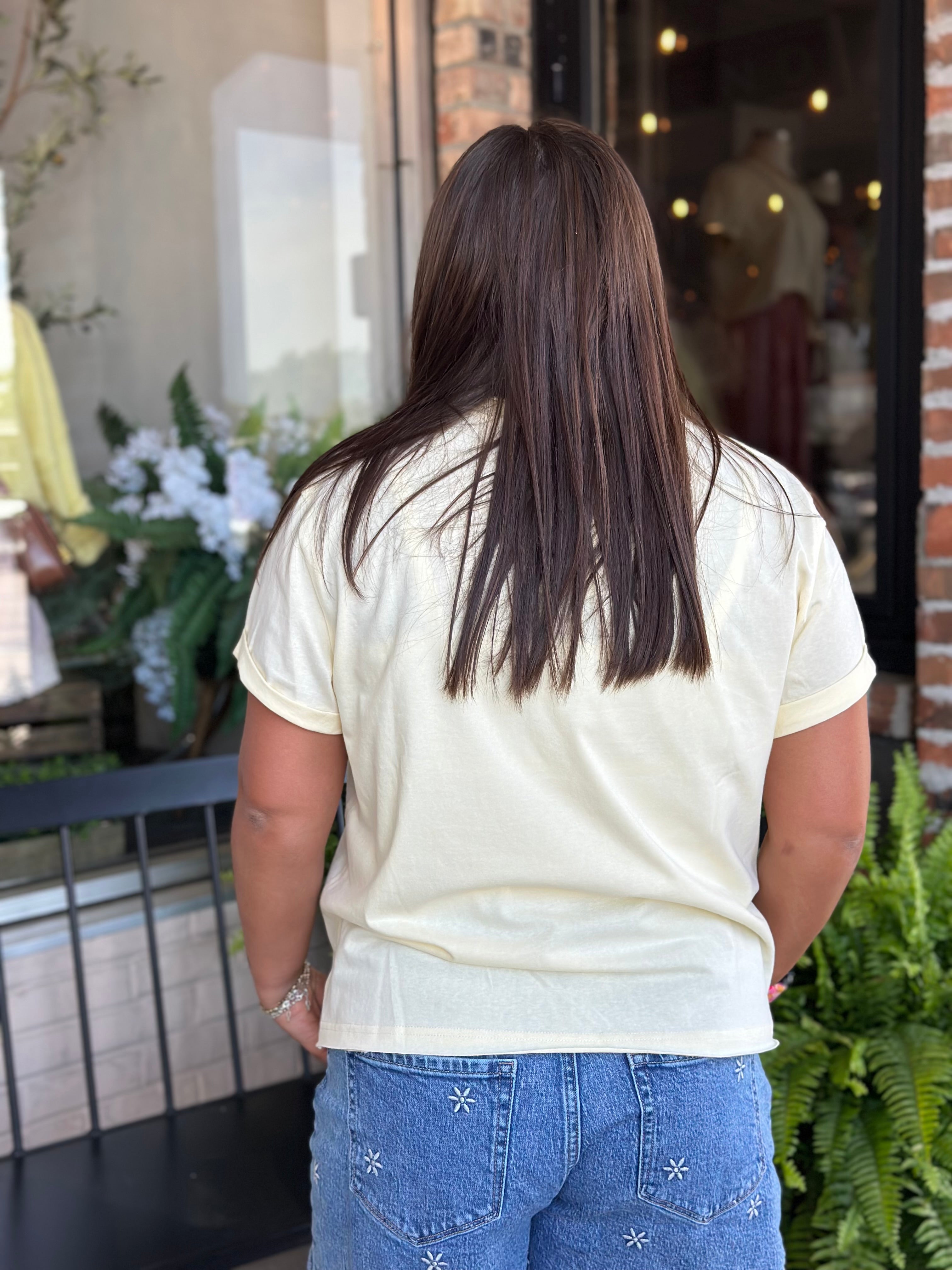 Yellow Short Sleeve Baby Tee