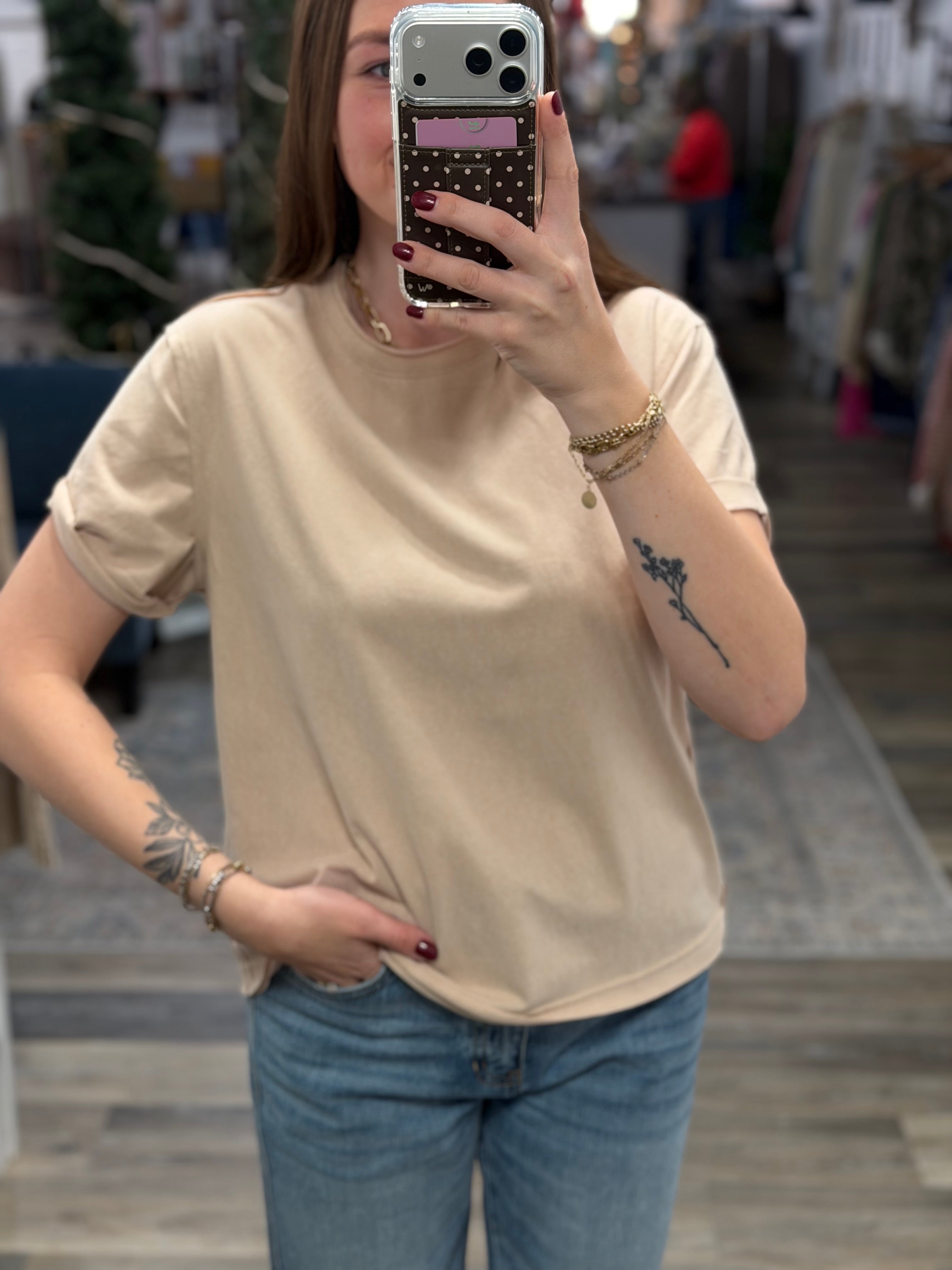 Oat Short Sleeve Baby Tee