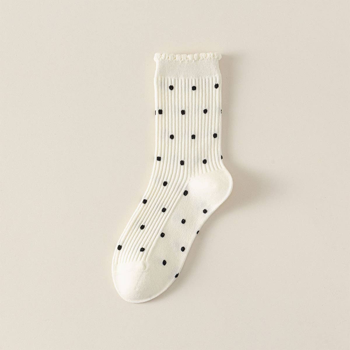 White Polka Dot Socks