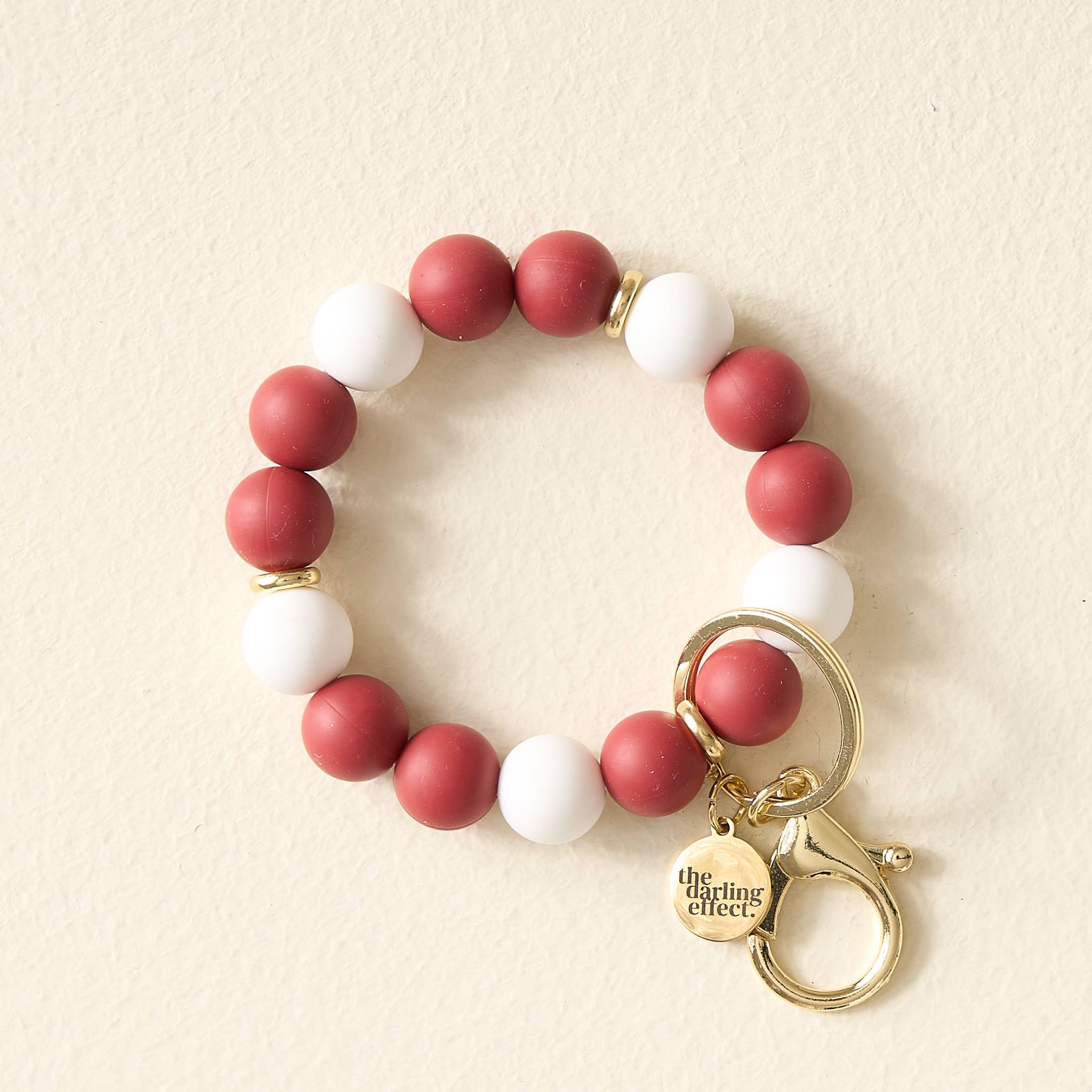 Hands-Free Keychain Wristlet - Burgundy