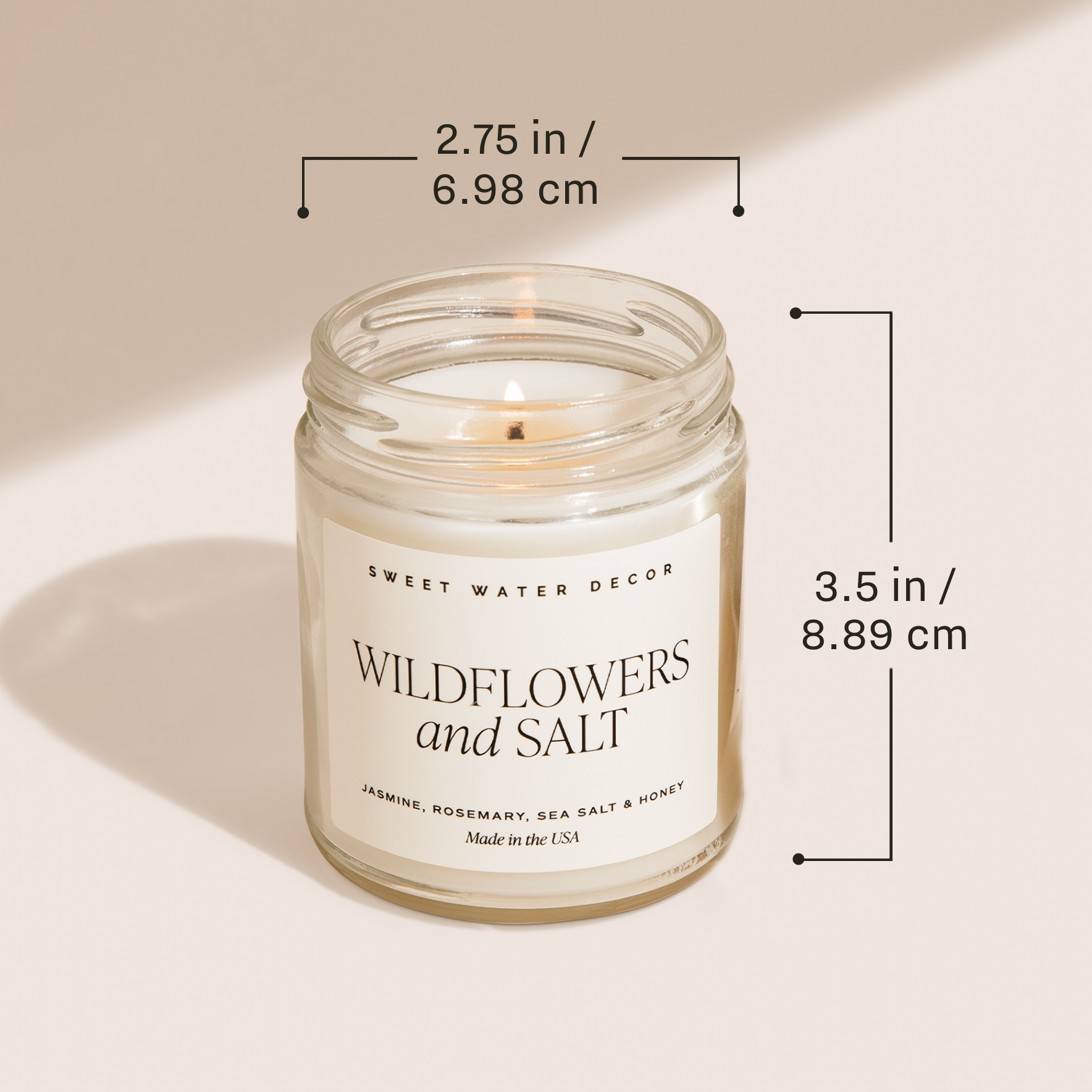 Wildflowers and Salt 9 oz Soy Candle - FINAL SALE