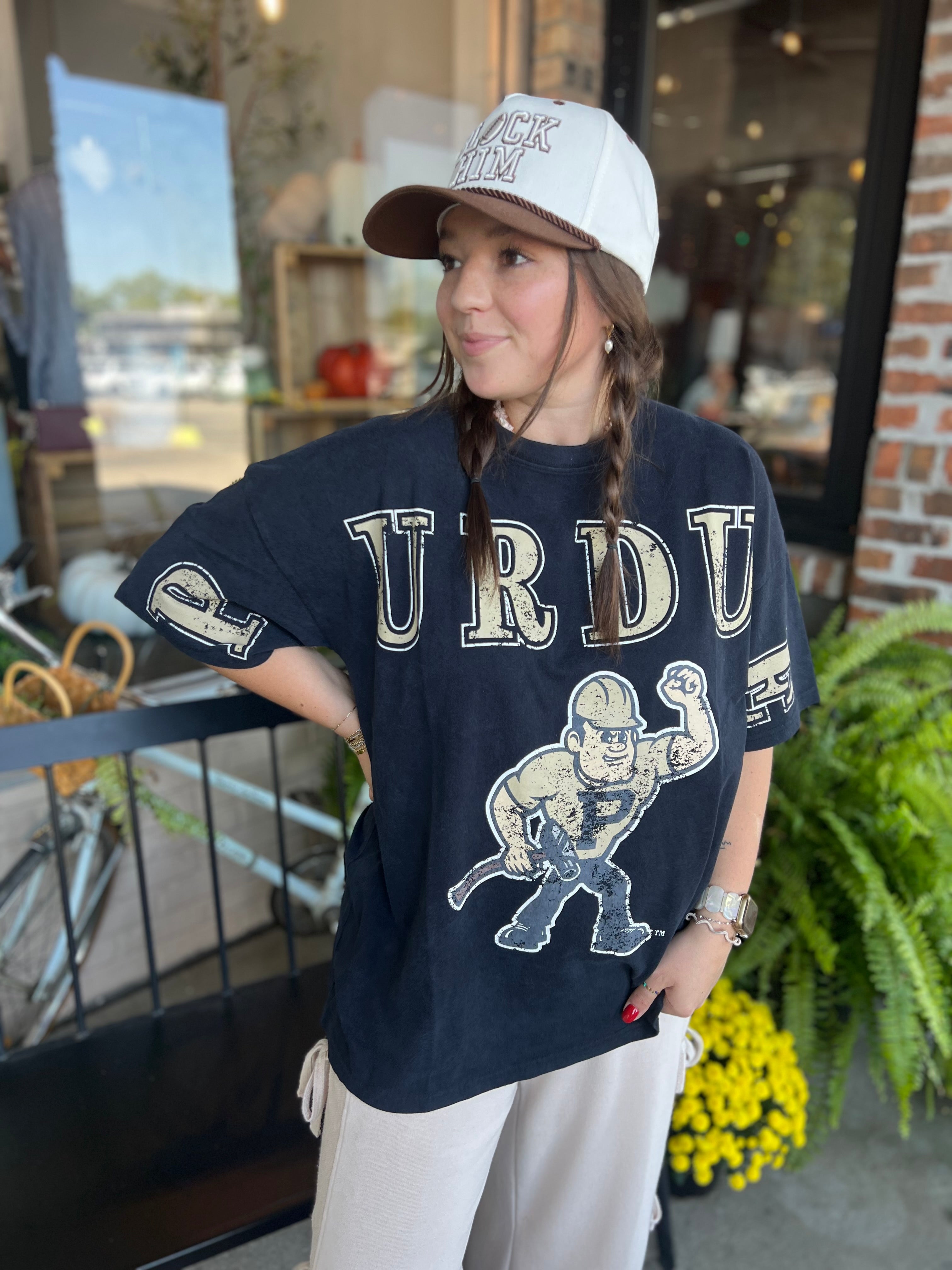 Purdue Oversized Band Tee