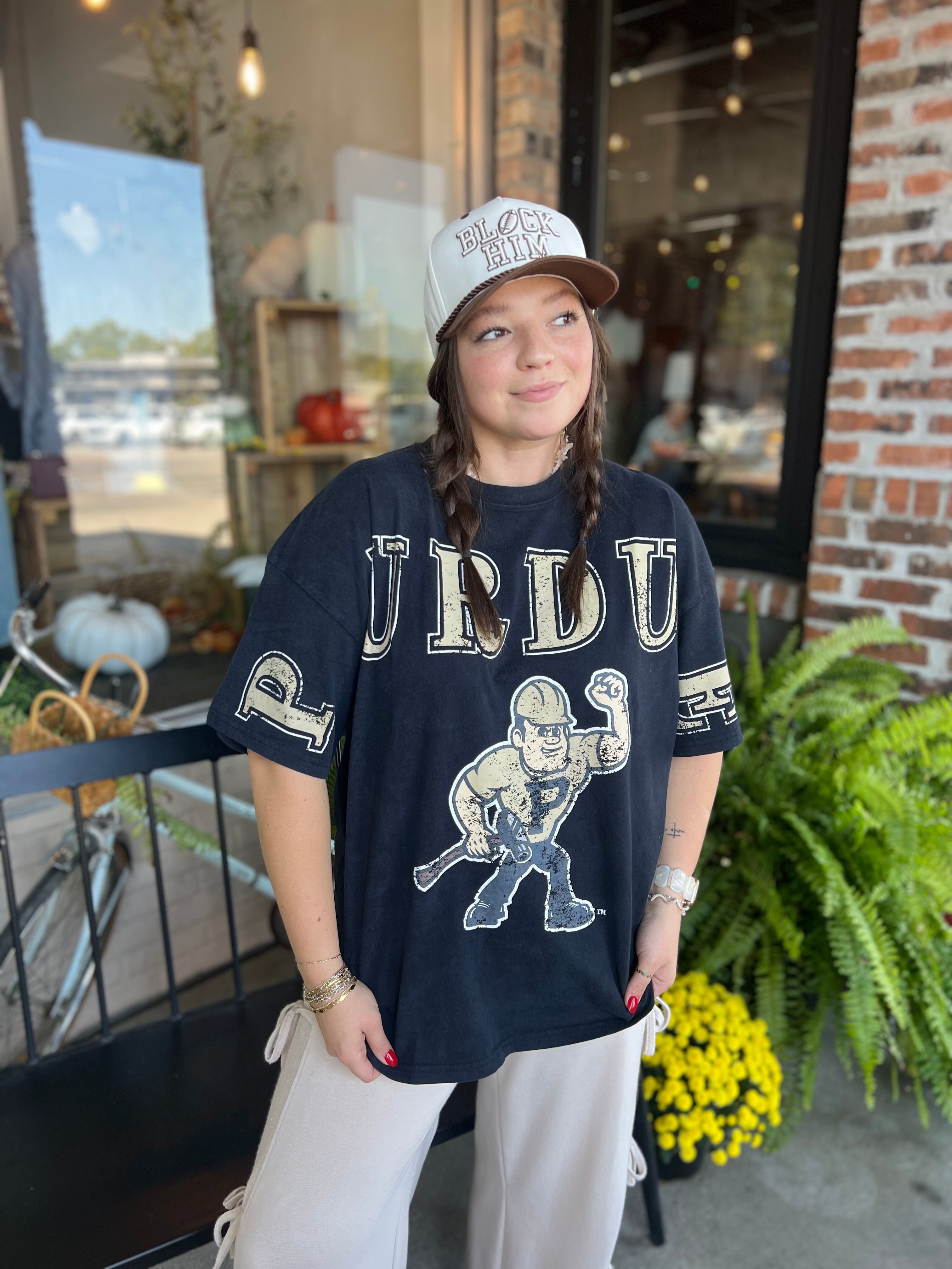 Purdue Oversized Band Tee