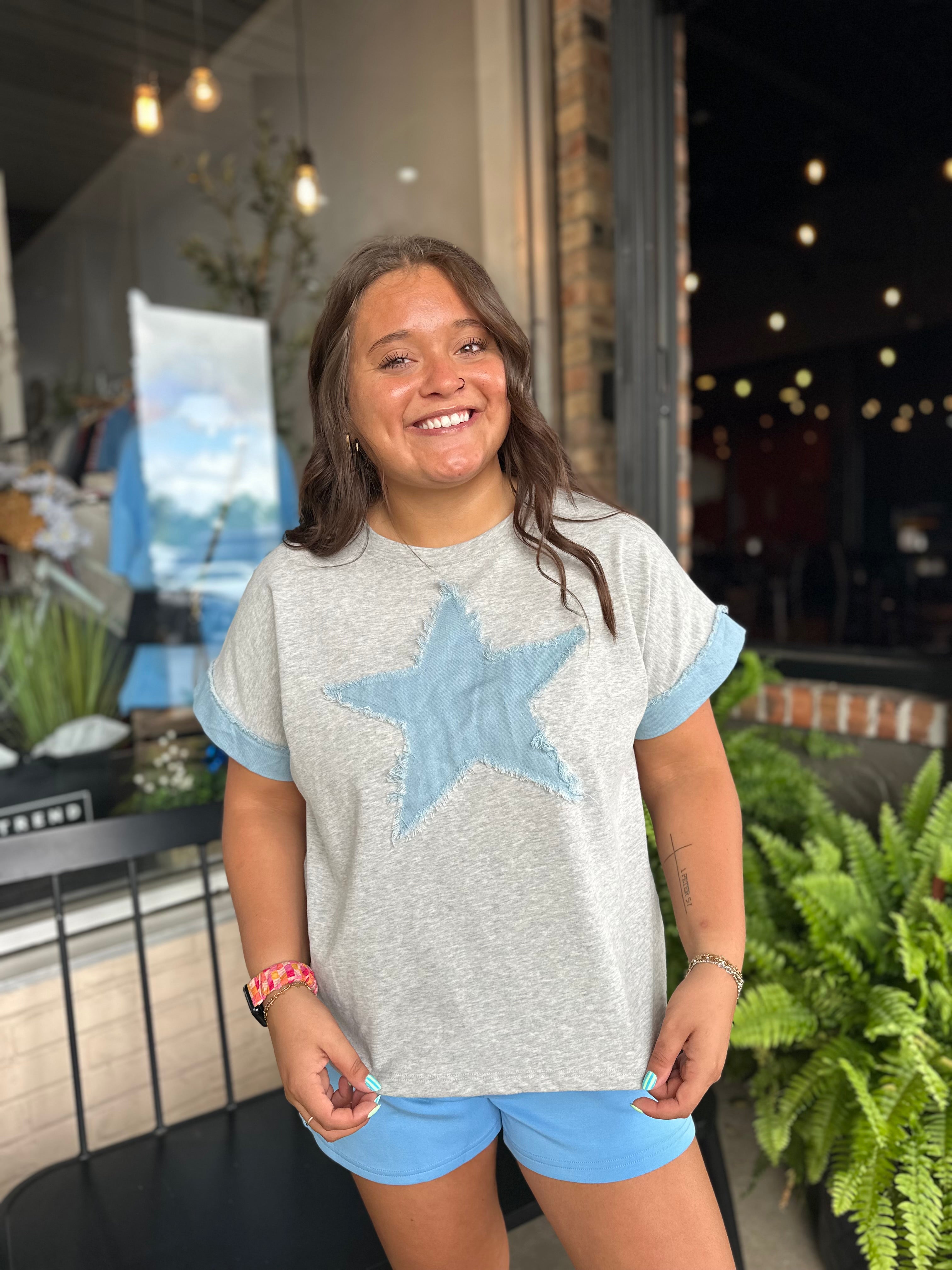 Star Patch Top