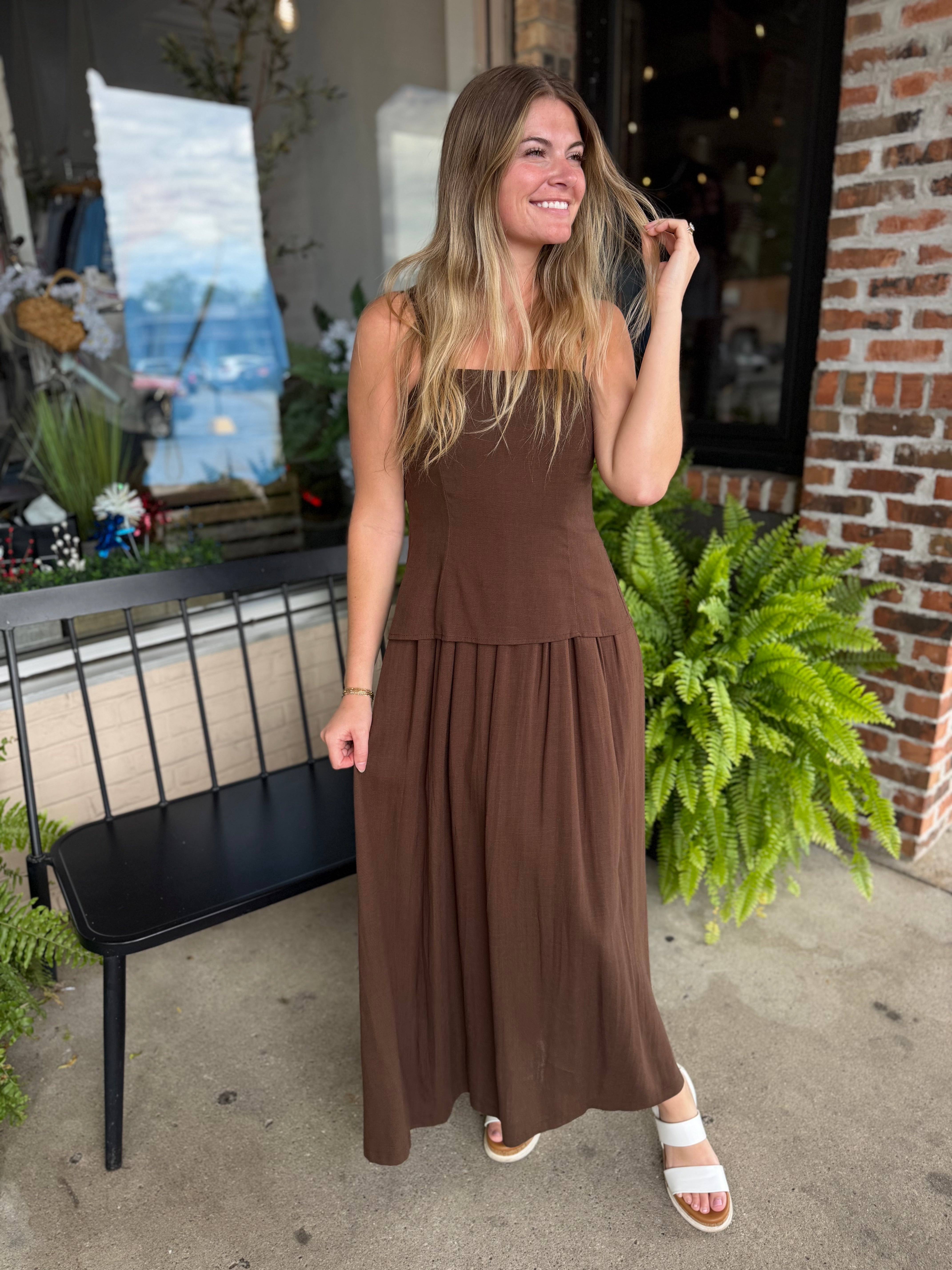 Brown Cami Dress
