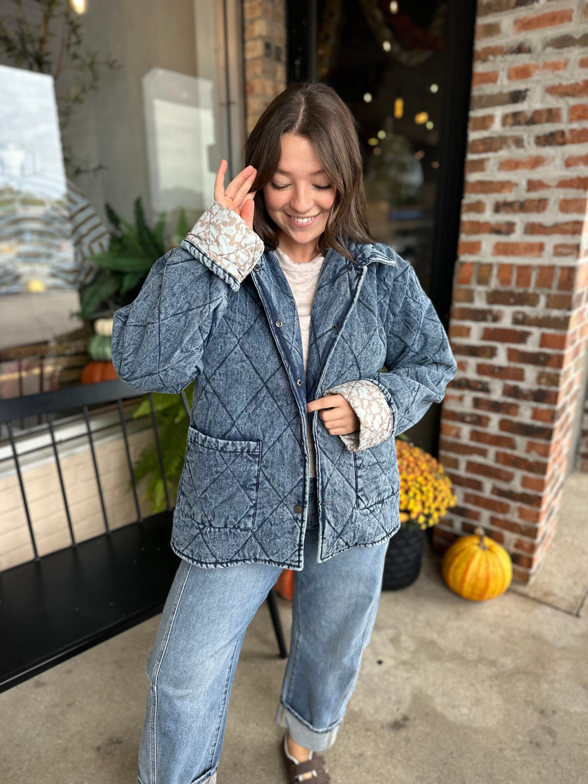 Denim Quilted Jacket - FINAL SALE
