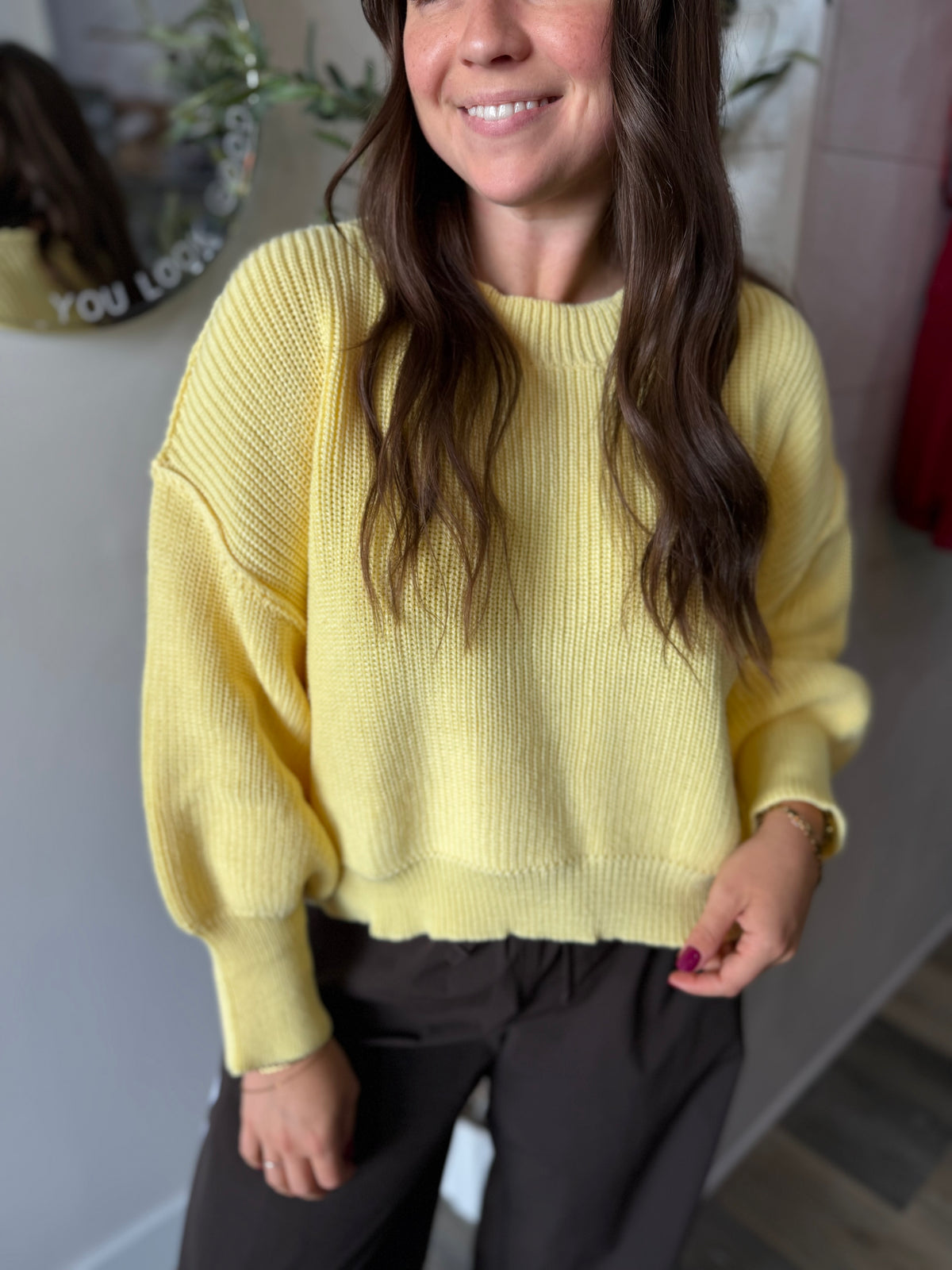 Yellow Pullover Sweater