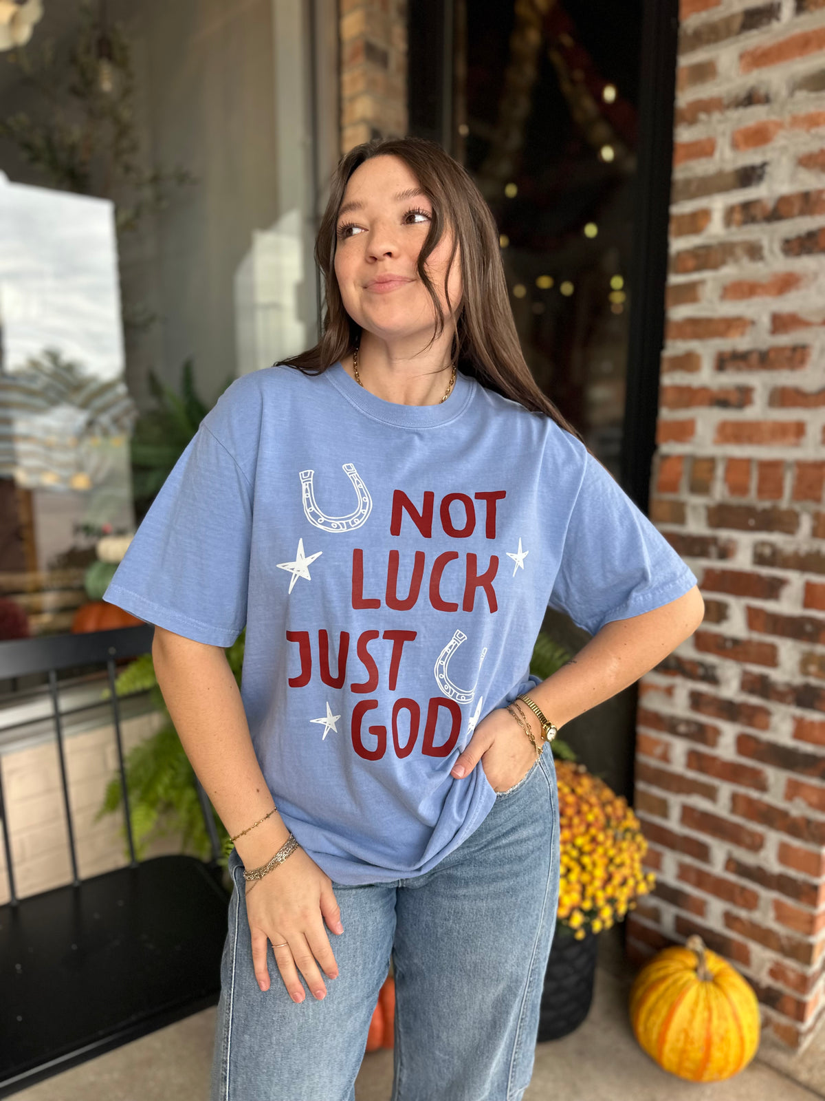 Not Luck Just God Tee