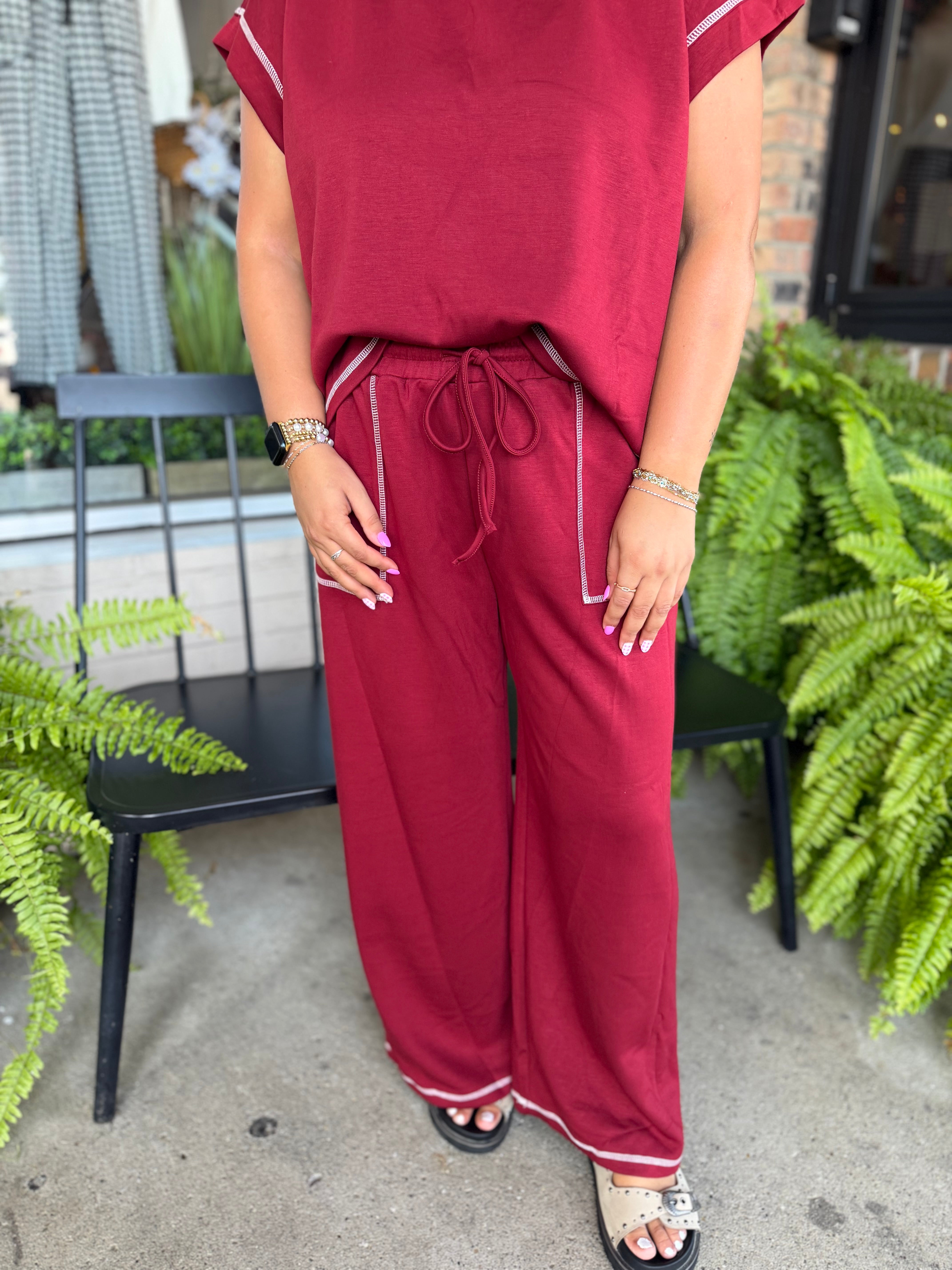 Maroon Scuba Lounge Pants