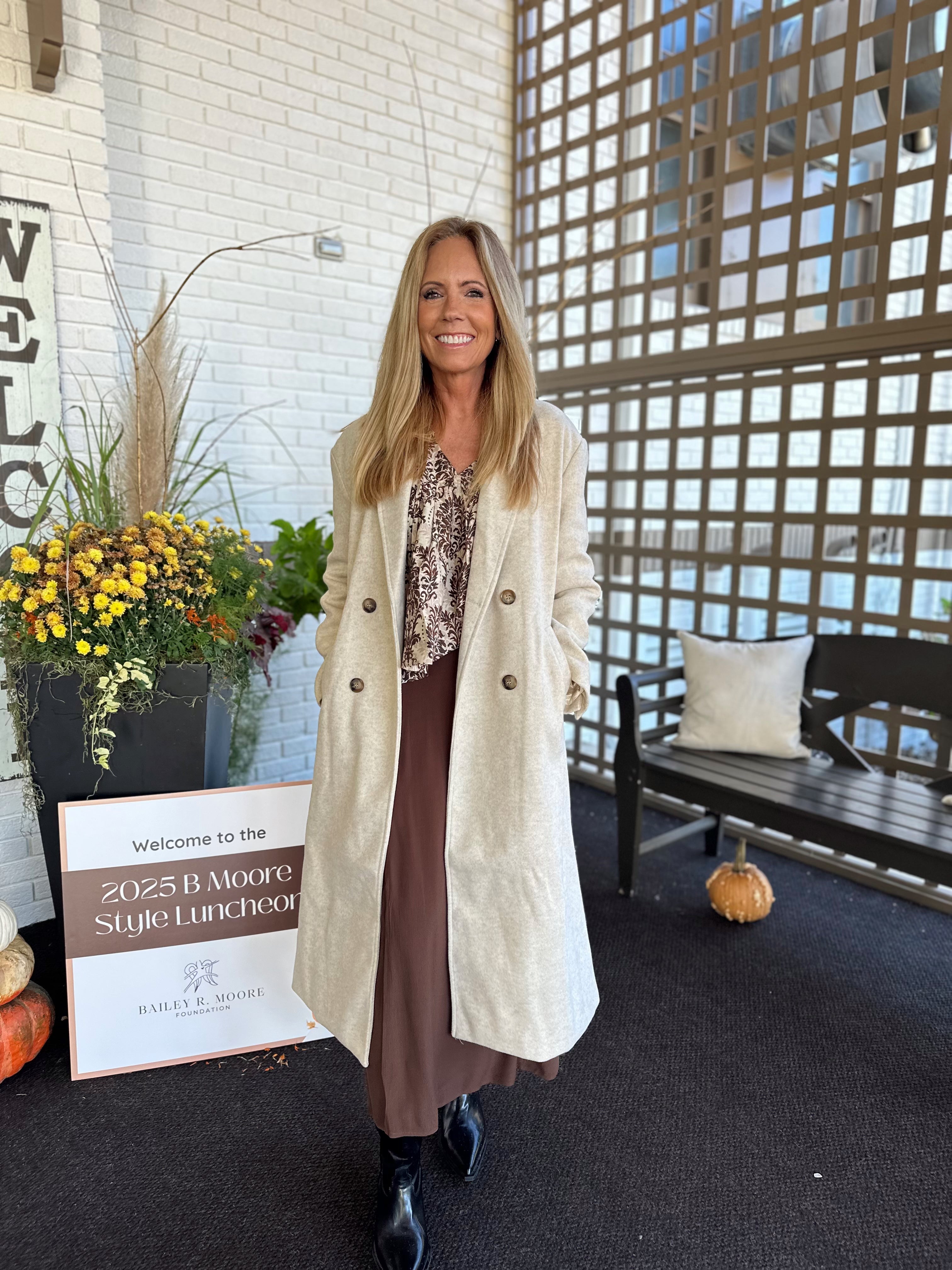 FELTED DOUBLE BREASTED LAPEL DUSTER COAT