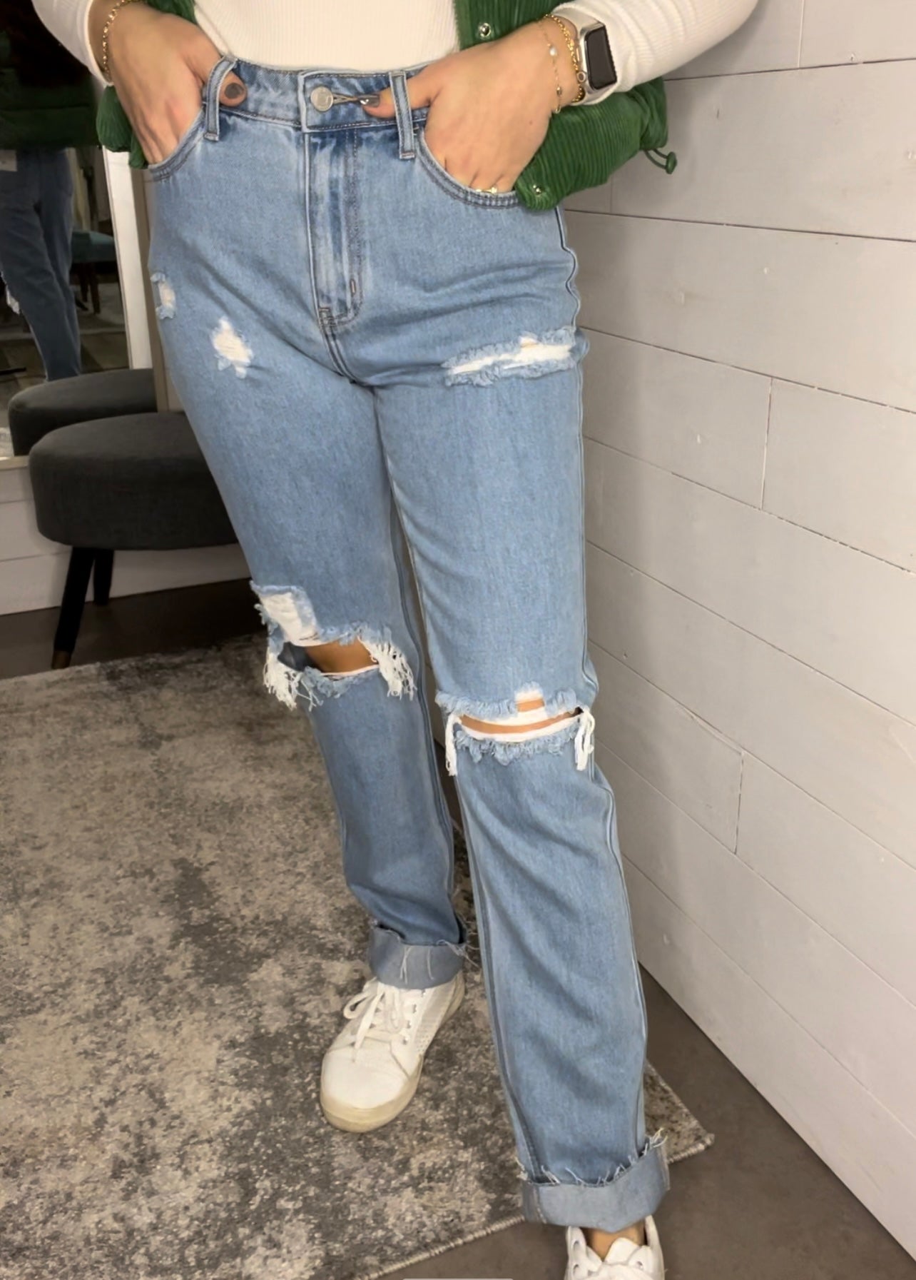 High Rise Light Denim