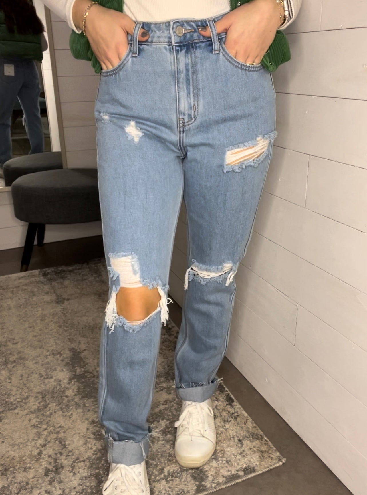 High Rise Light Denim