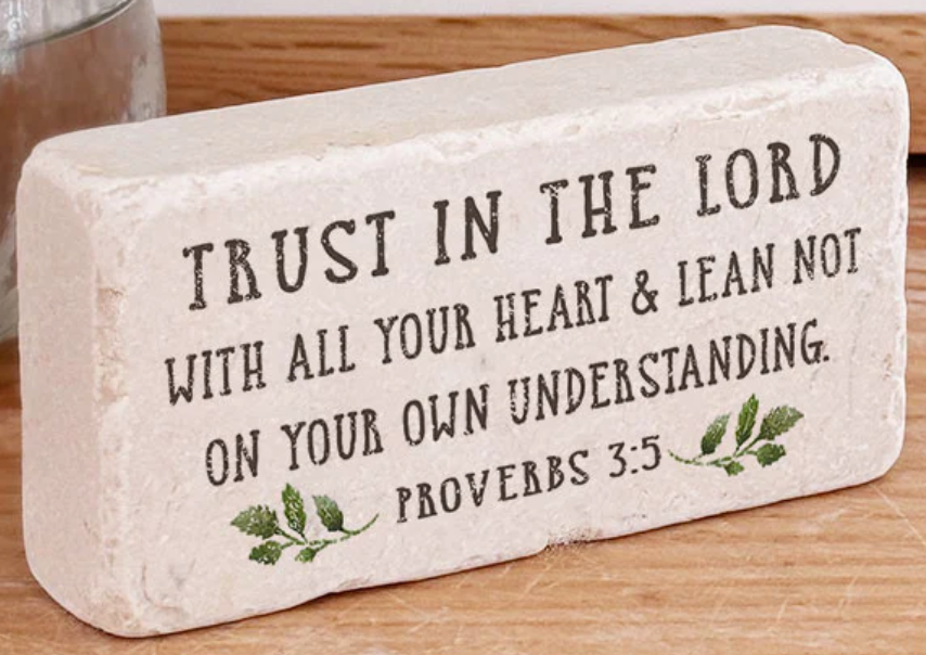 Half Block - Proverbs 3:5 Leaves