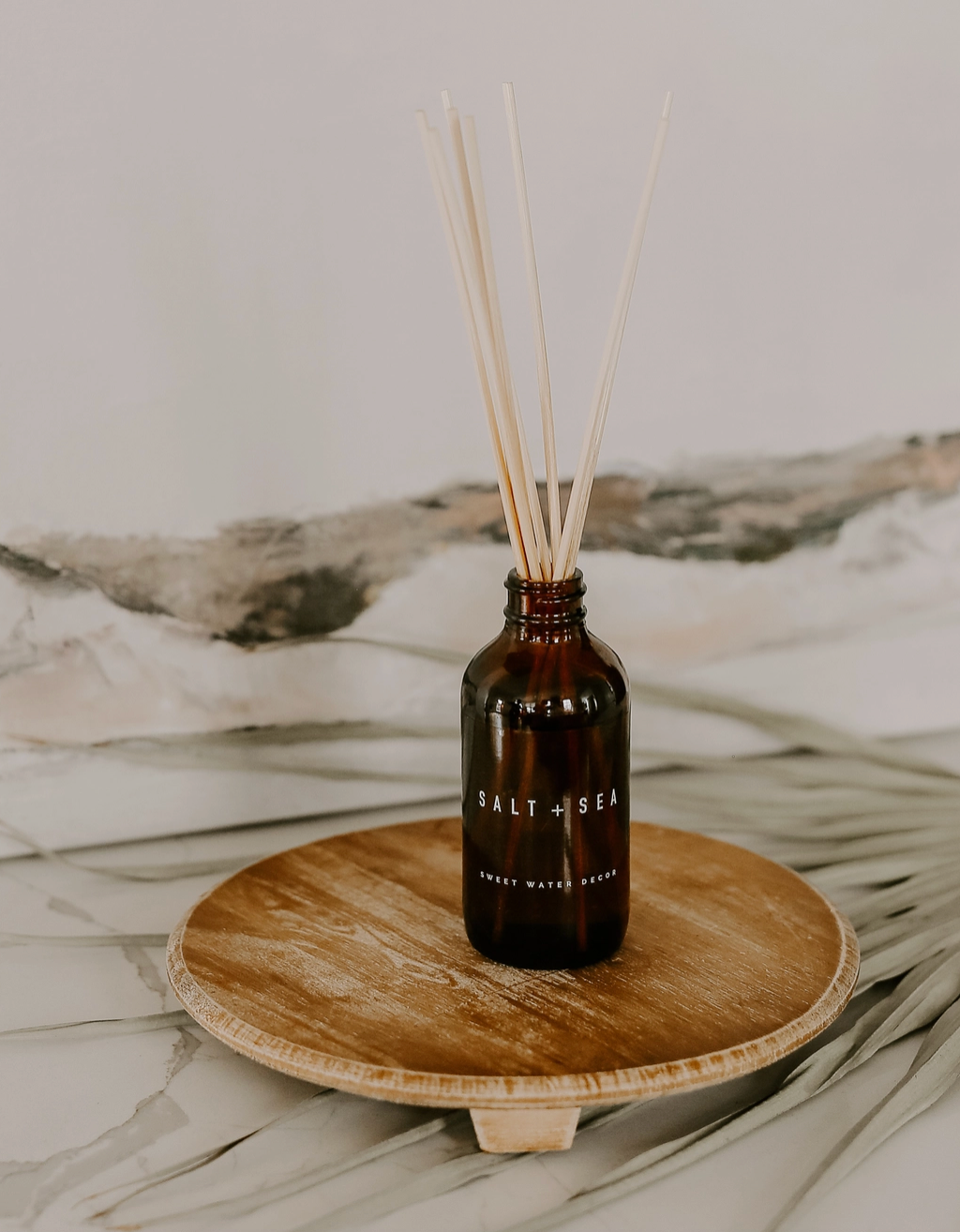 Natural Wood Pedestal Stand