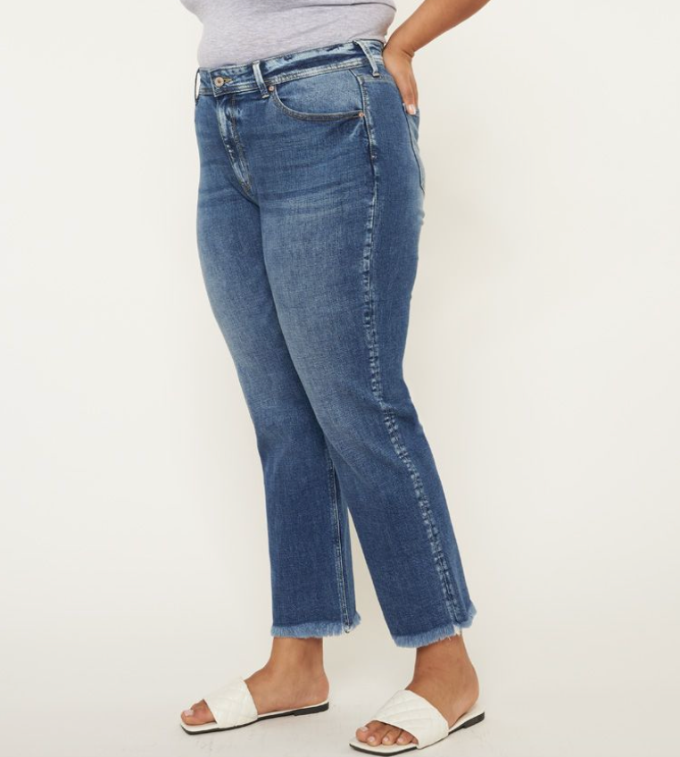 Plus High Rise Slim Straight