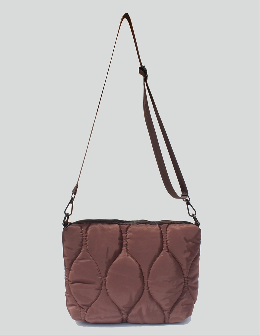 Chocolate Quilted Crossbody