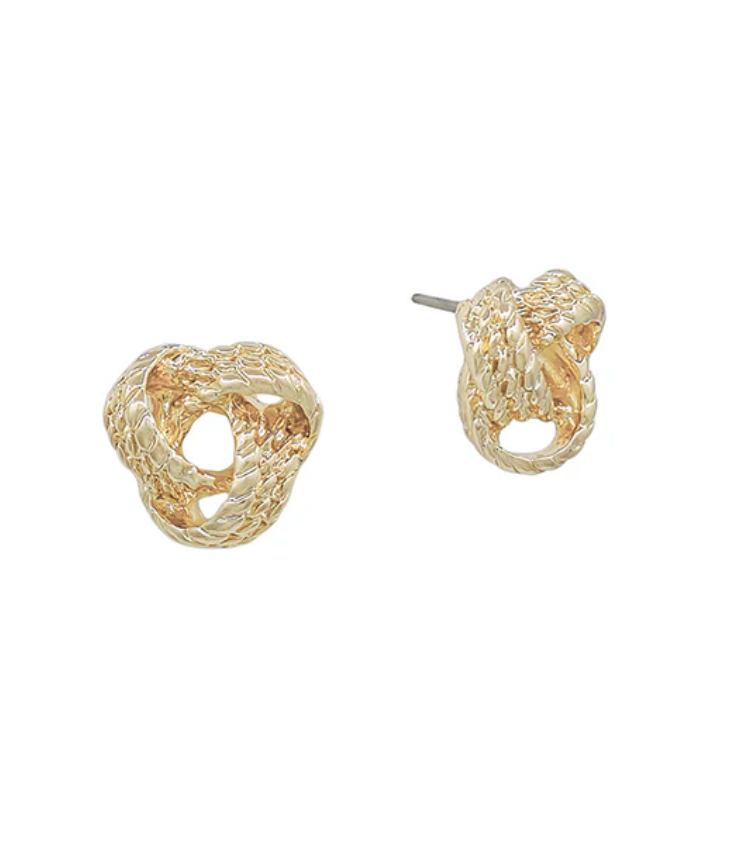 Gold Knot Stud
