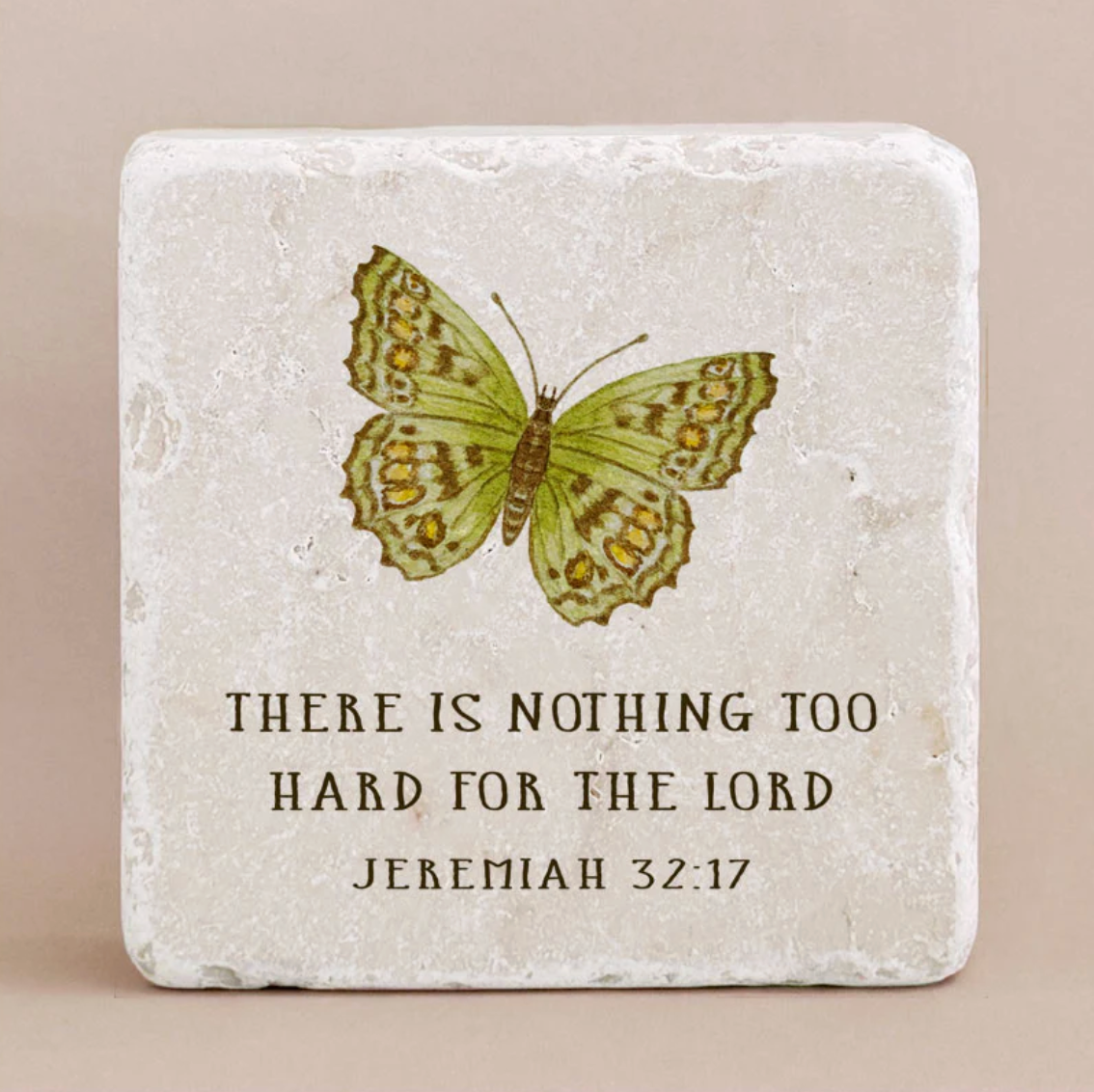 Small Block - Butterfly Jeremiah 32:17