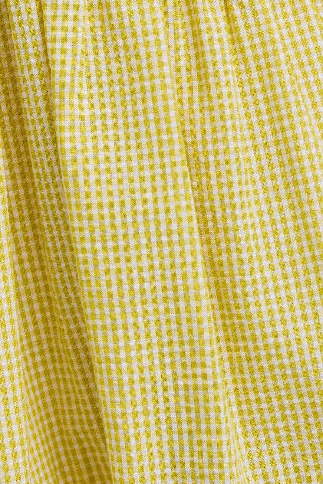 Yellow Gingham Mini Dress