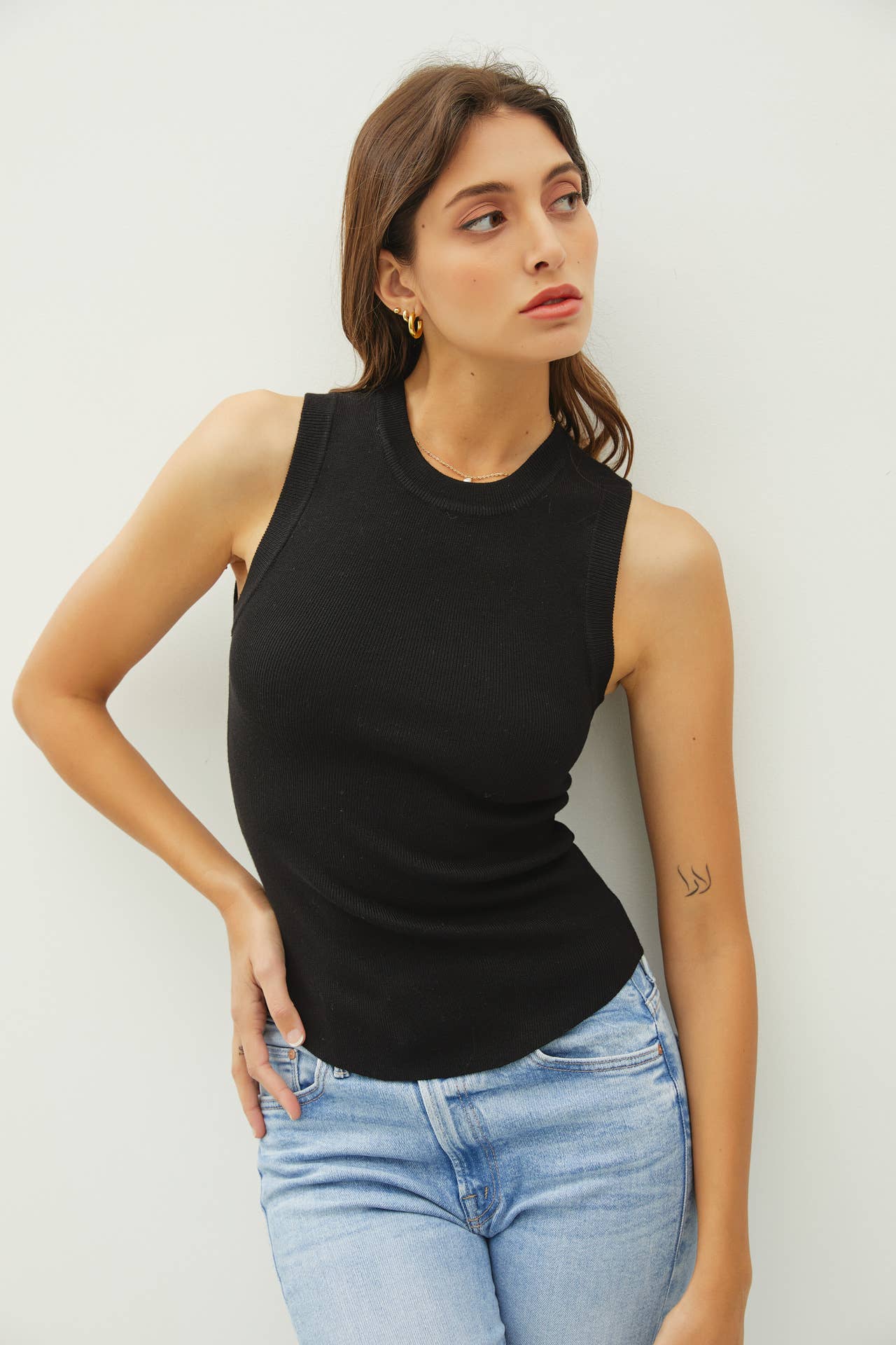 Black Ali Knit Tank