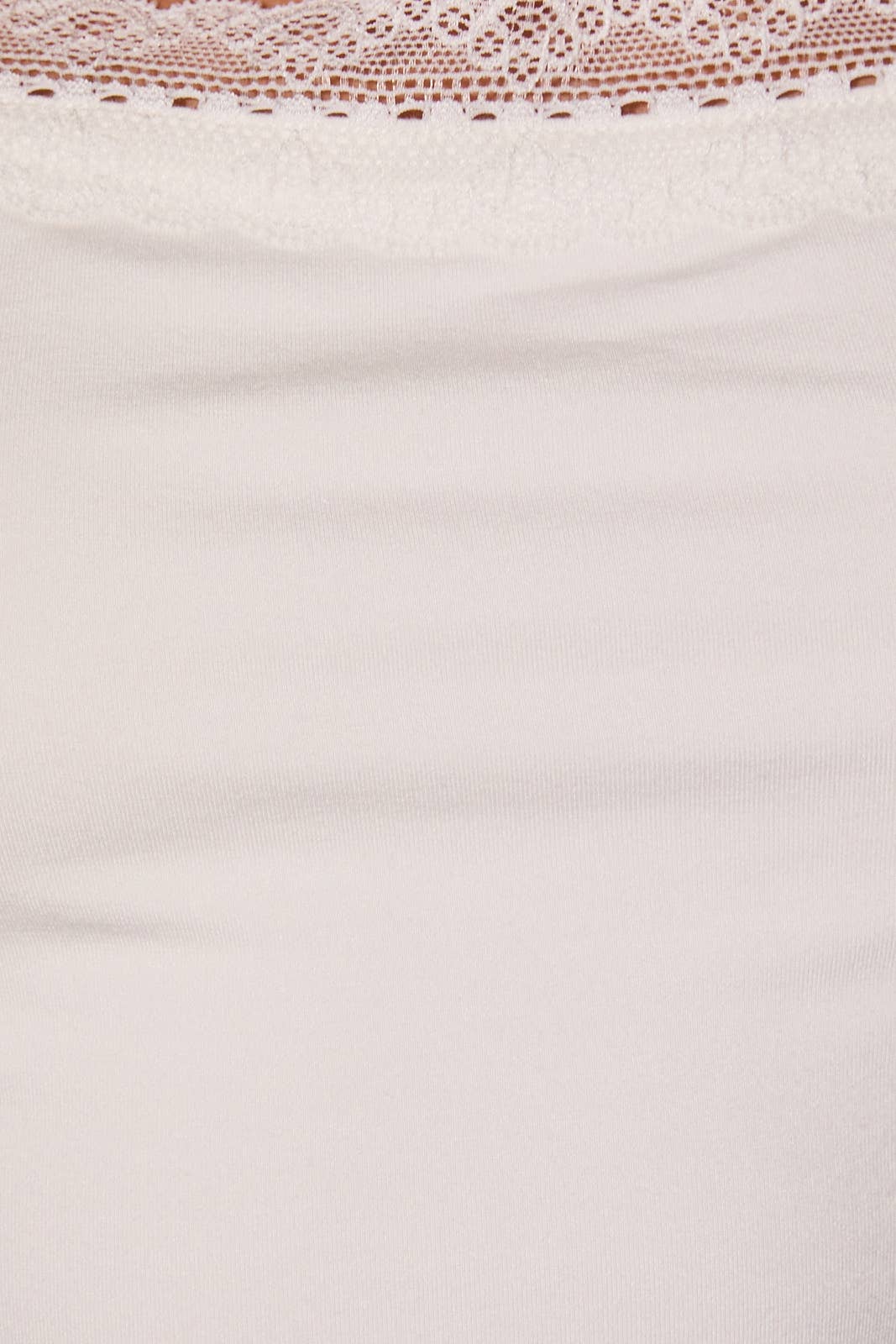 White Lace Trim Cami Top