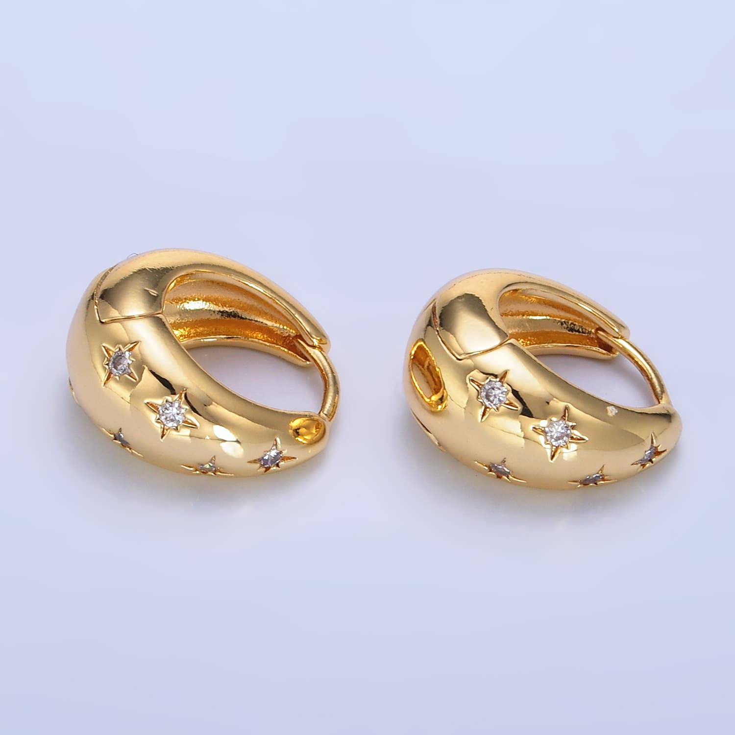 Minimalist Dome Gold Hoop