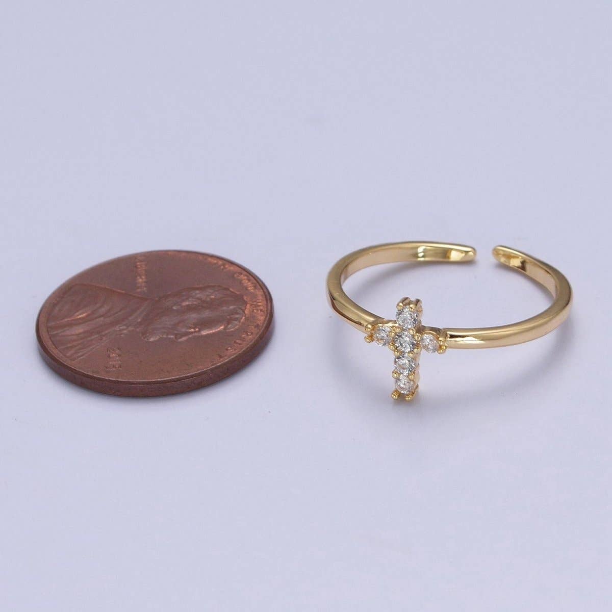 Gold Cross Ring