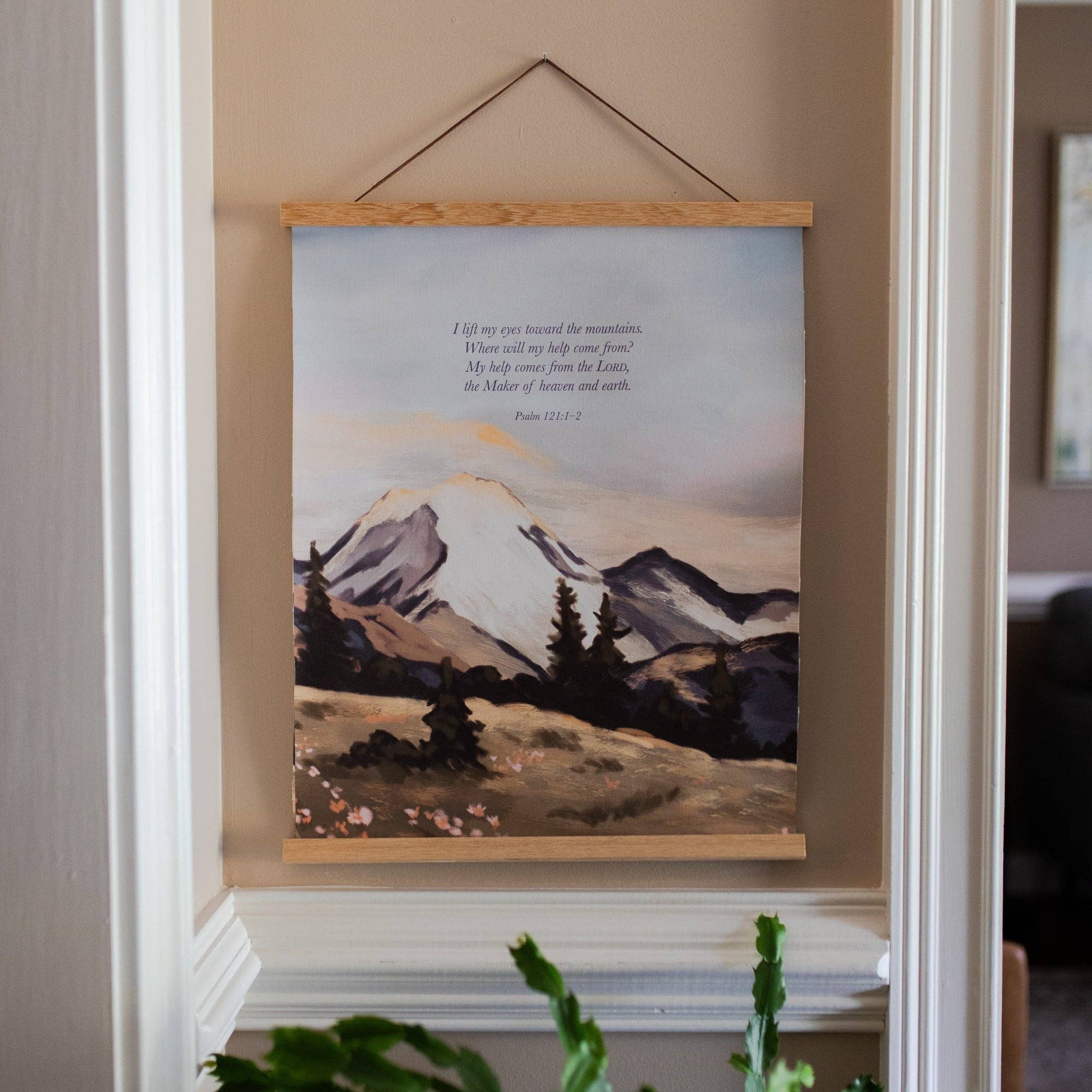 Psalm 121 | Mountain Hanging Canvas