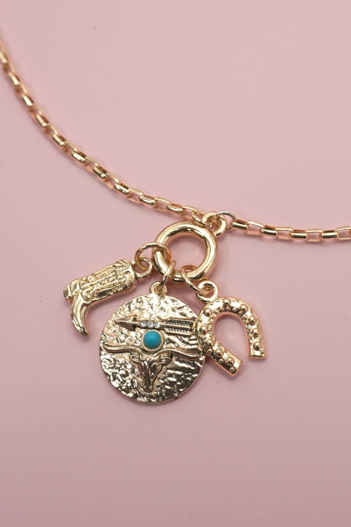 WESTERN BOOT HORSESHOE Necklace