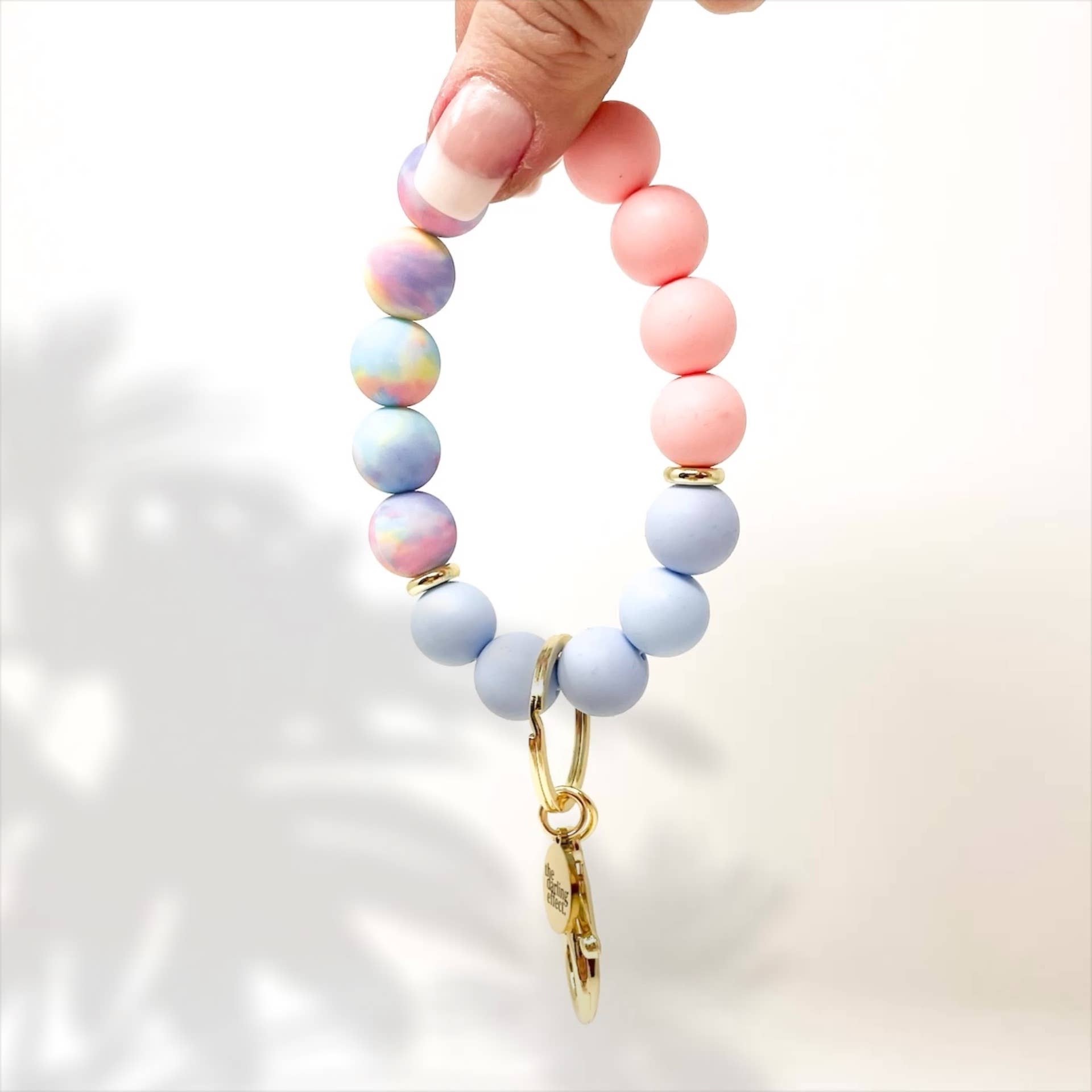 Hands-Free Keychain Wristlet - Pastel Dreams
