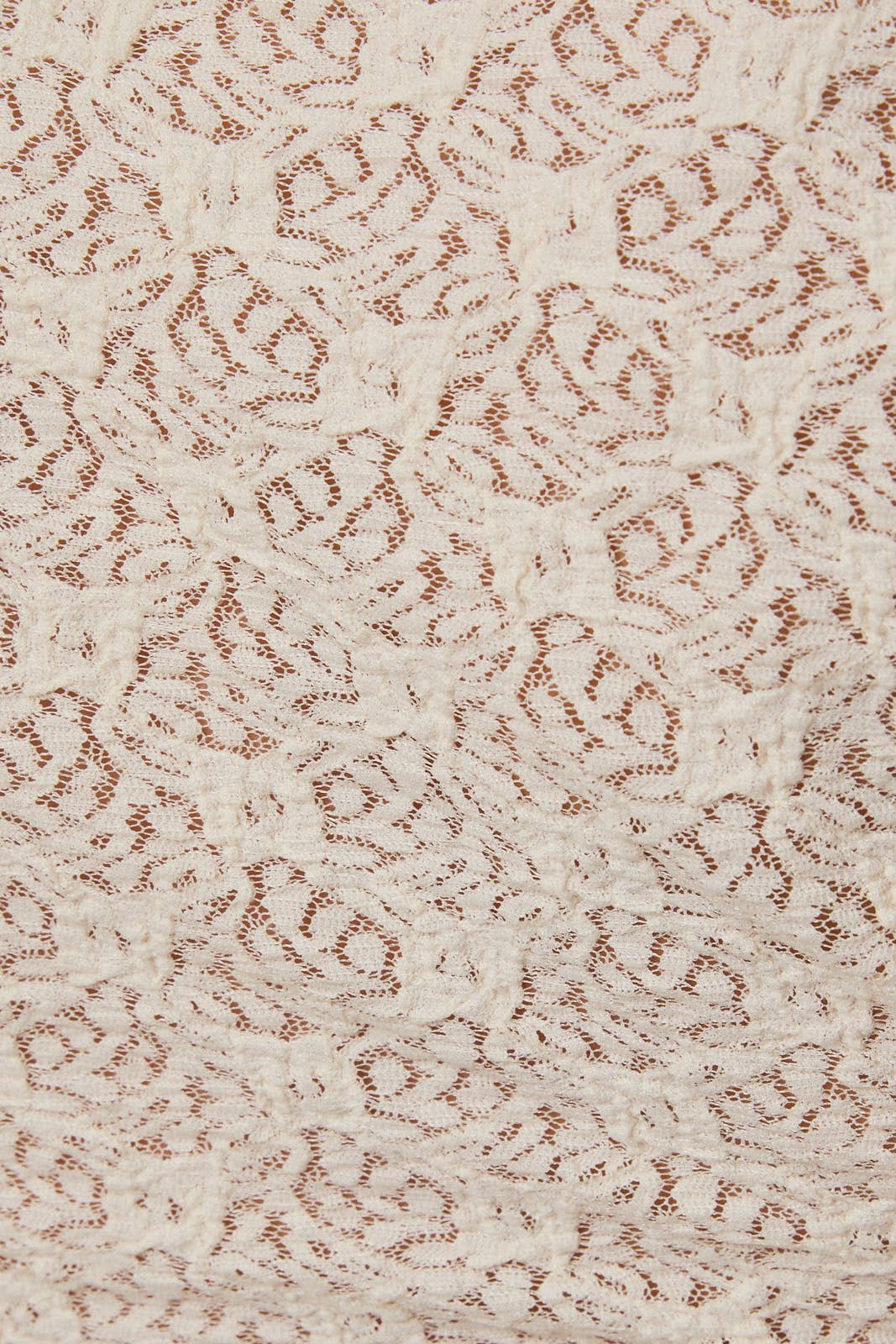 Ivory Lace Side Ruched Top - FINAL SALE