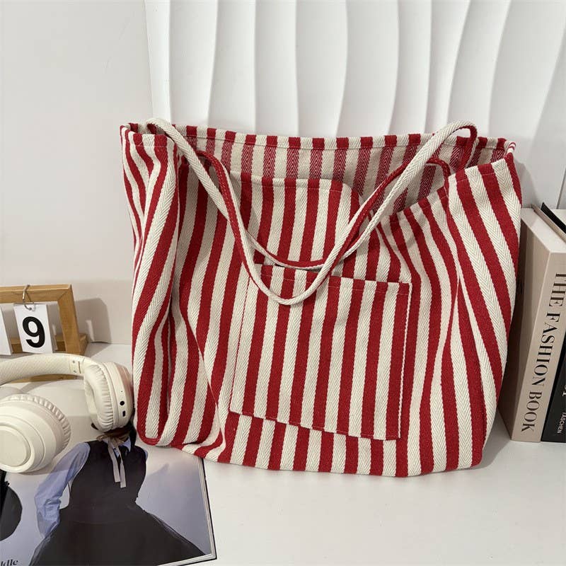 Blue Stripe Tote Bag