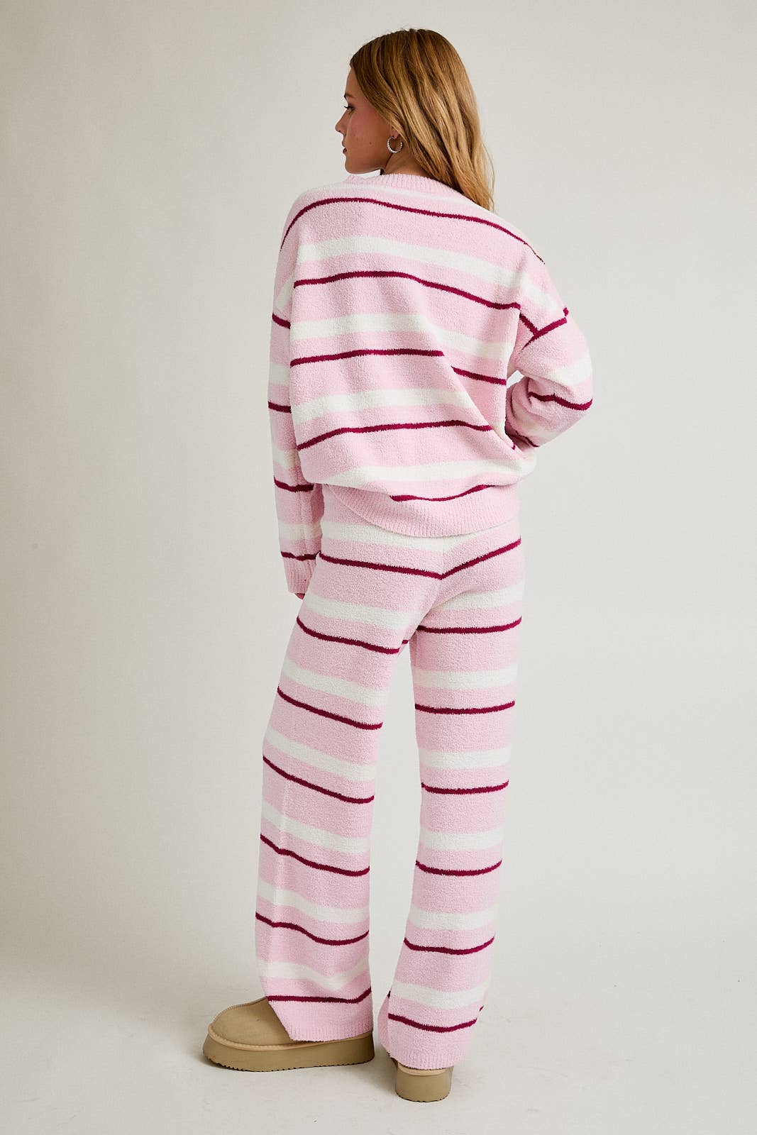 Pink Stripe Sweater Pants - FINAL SALE