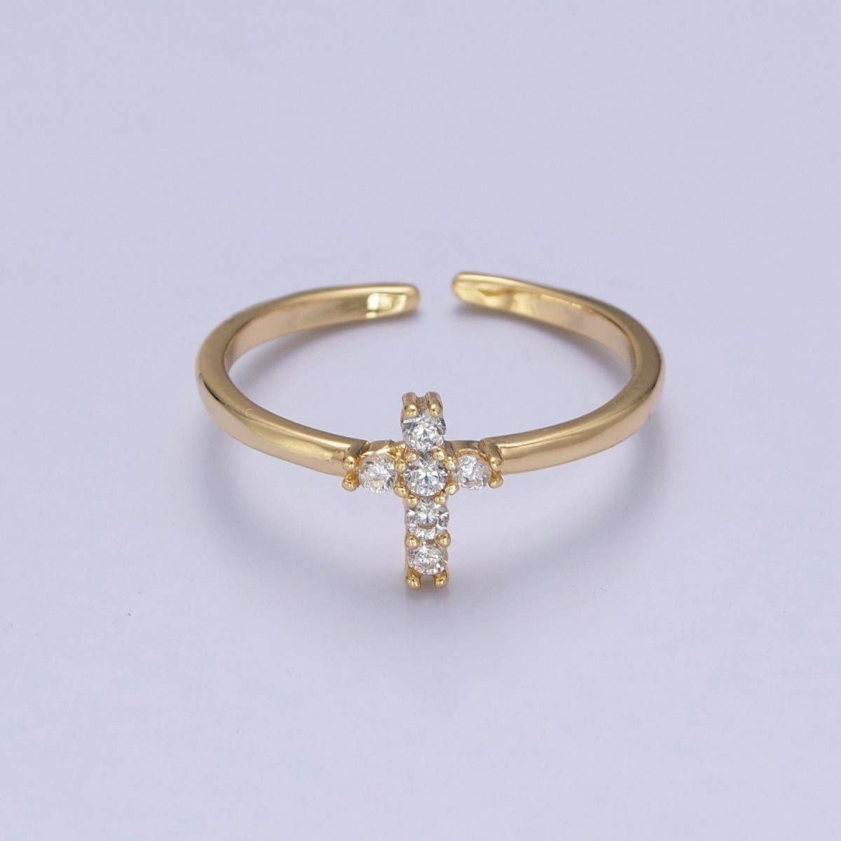 Gold Cross Ring