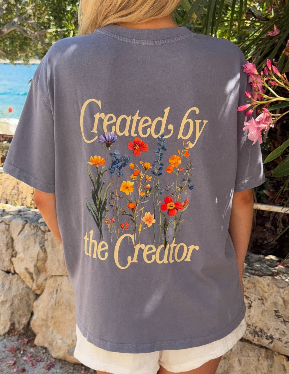 Created by the Creator Plum Tee