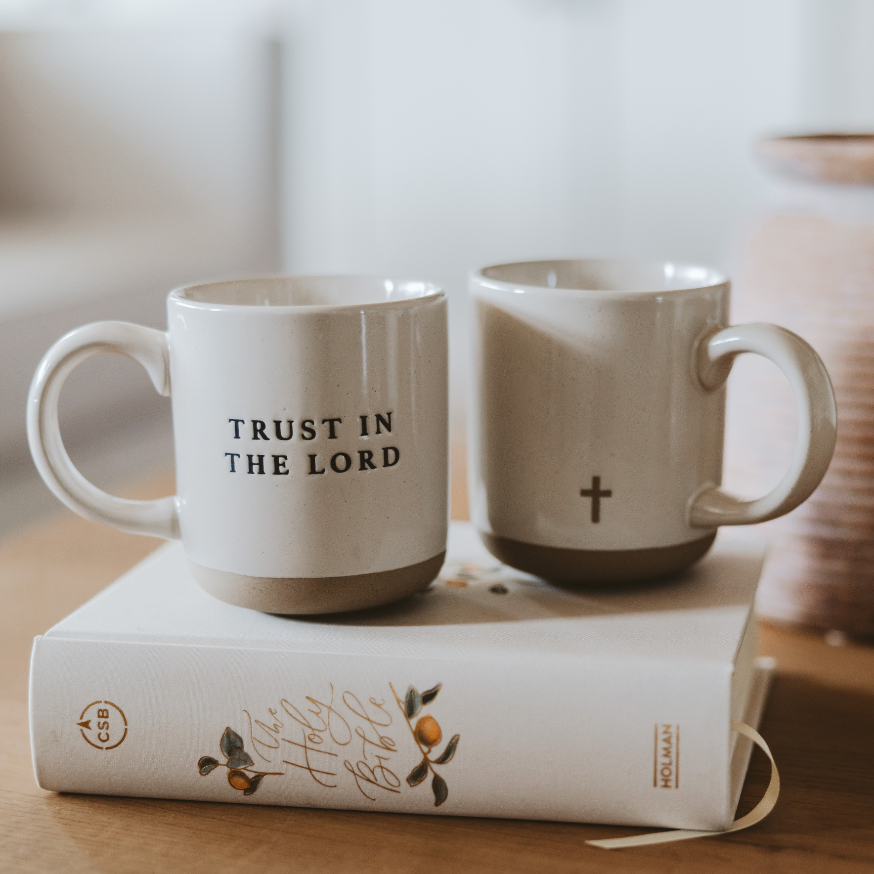 Trust In The Lord Stoneware Coffee Mug