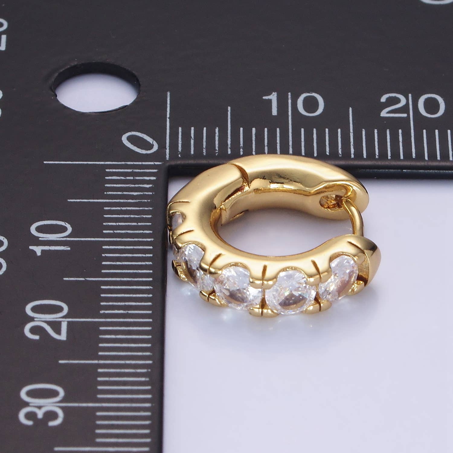 14K Gold Filled Rounded 17mm Huggies